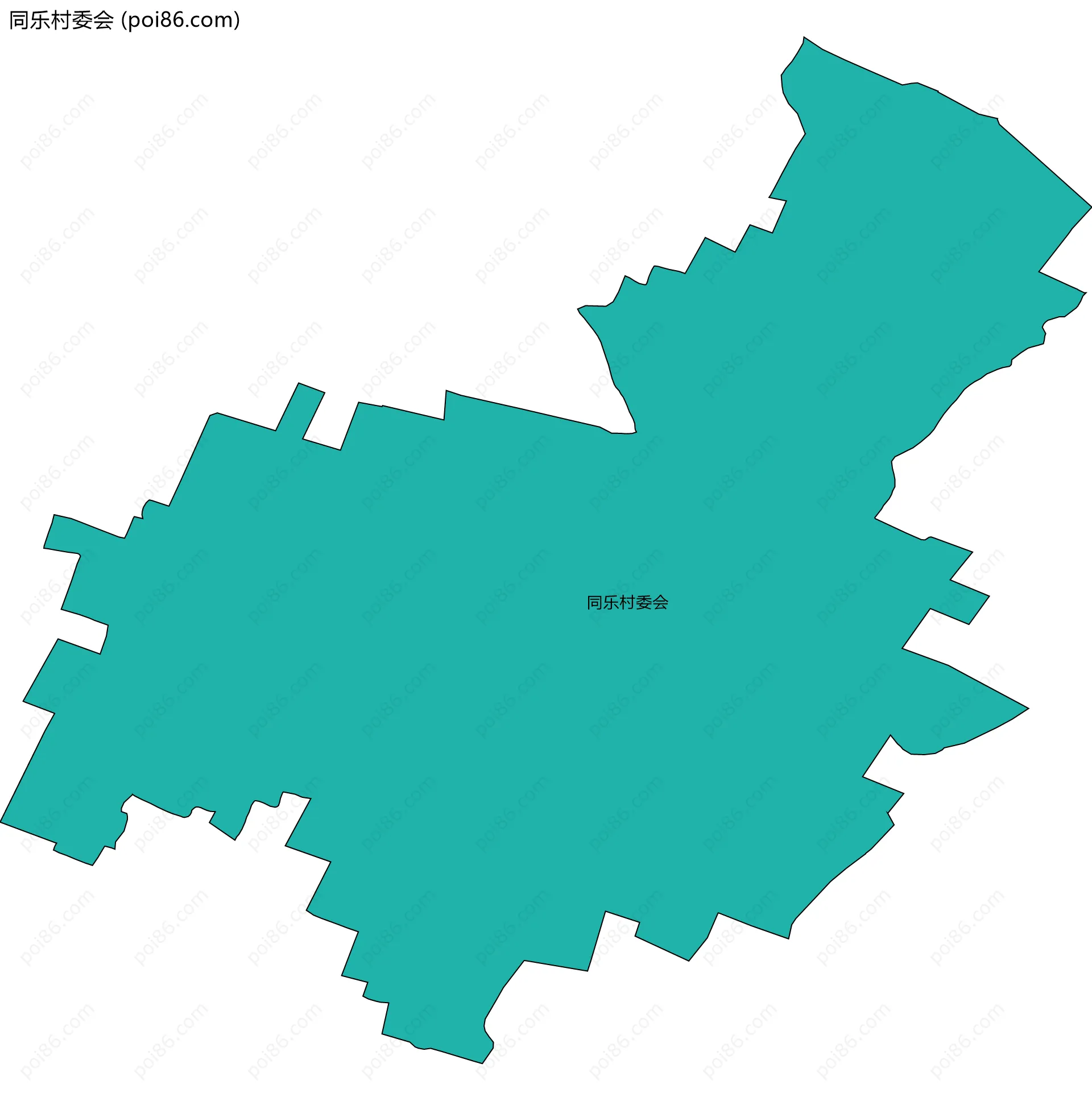 同乐村委会边界地图