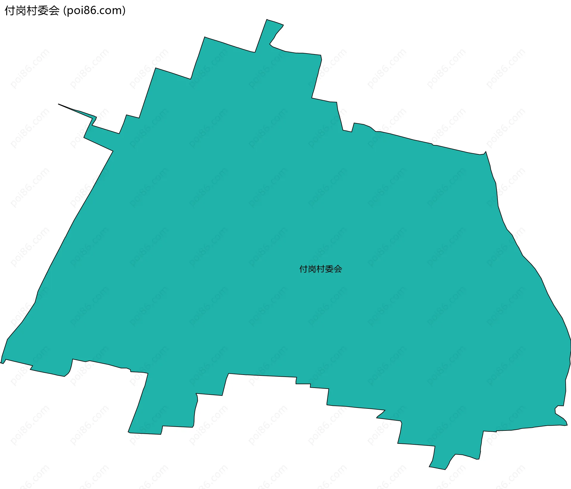 付岗村委会边界地图