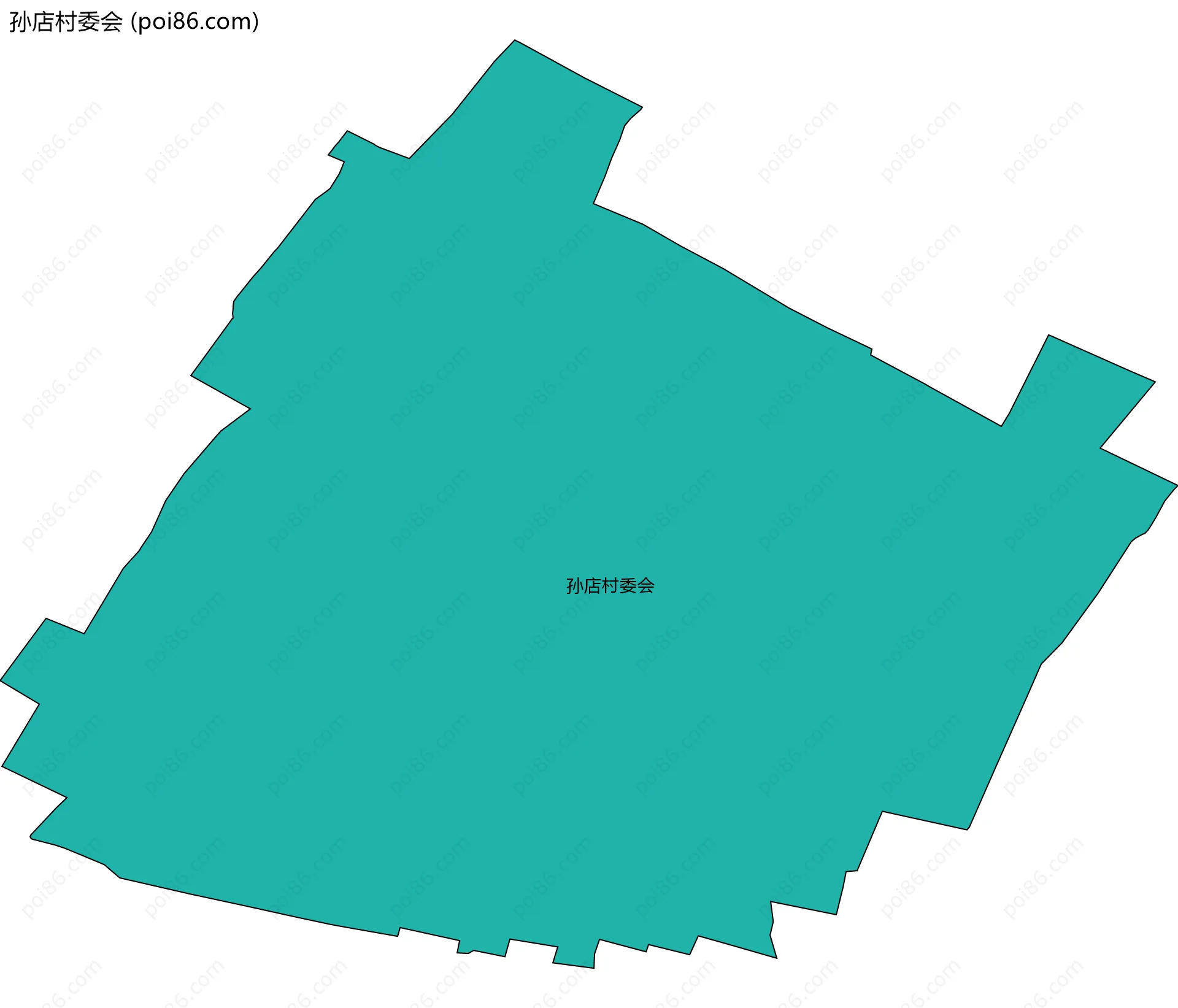 孙店村委会边界地图