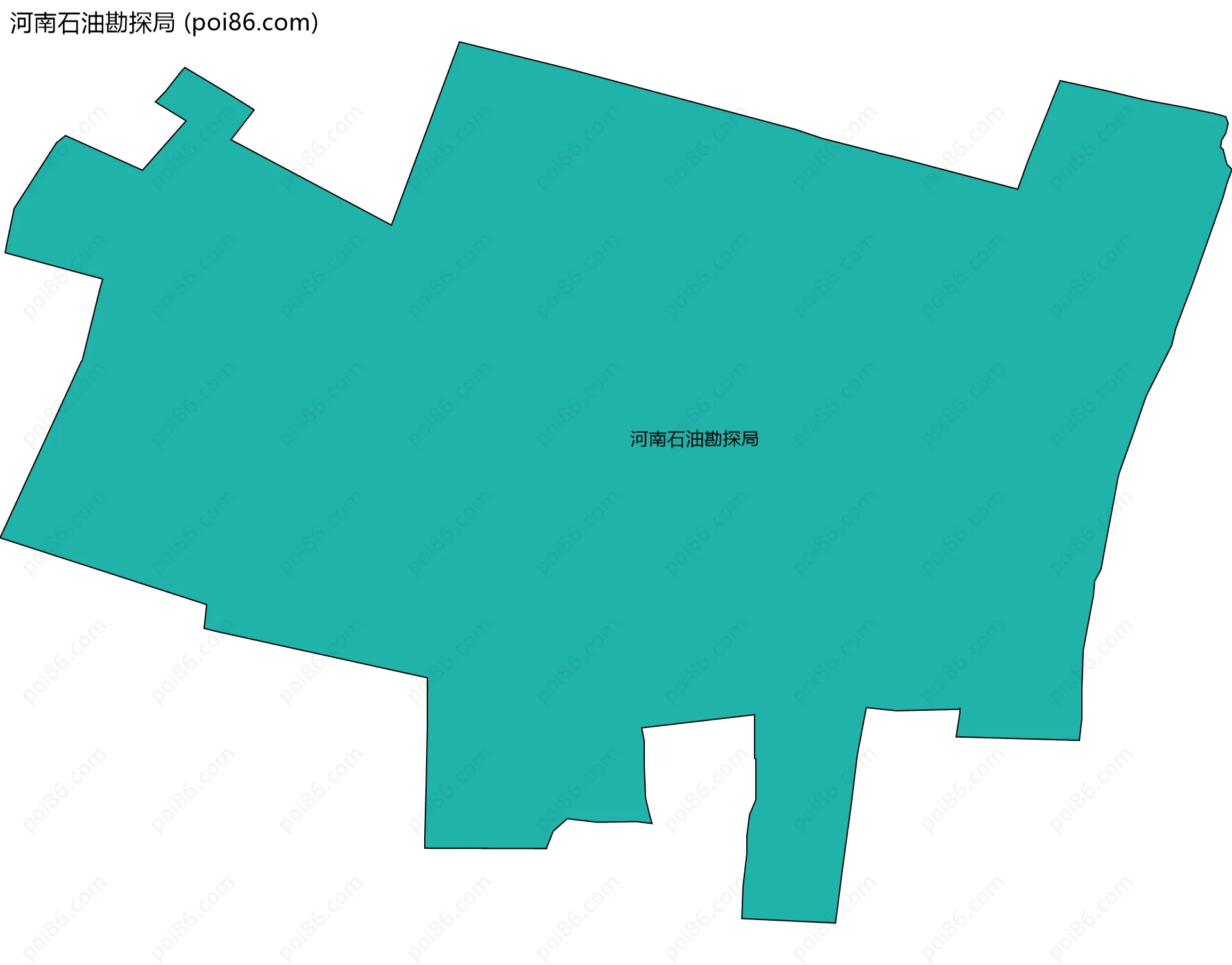 河南石油勘探局边界地图