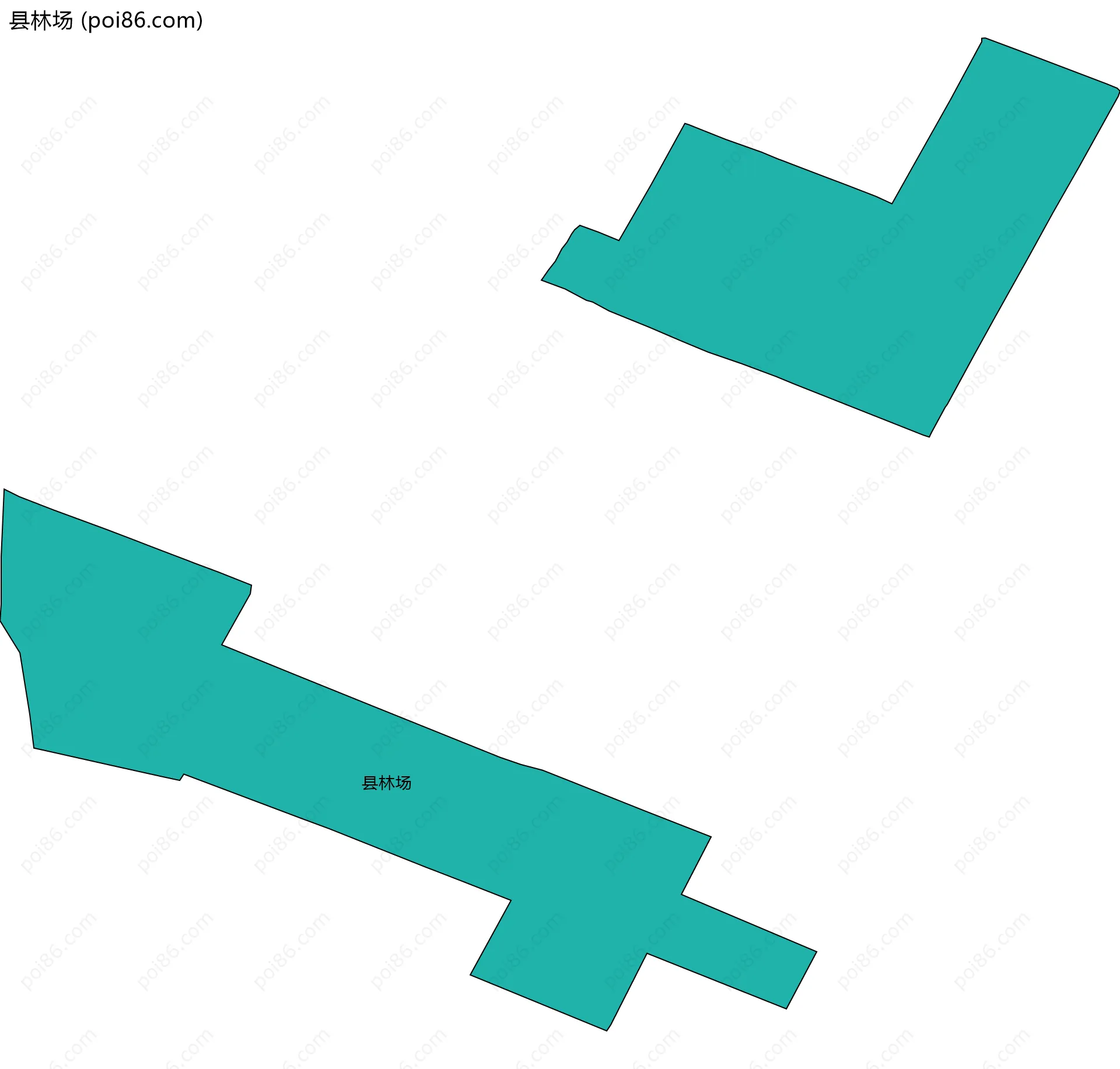 县林场边界地图