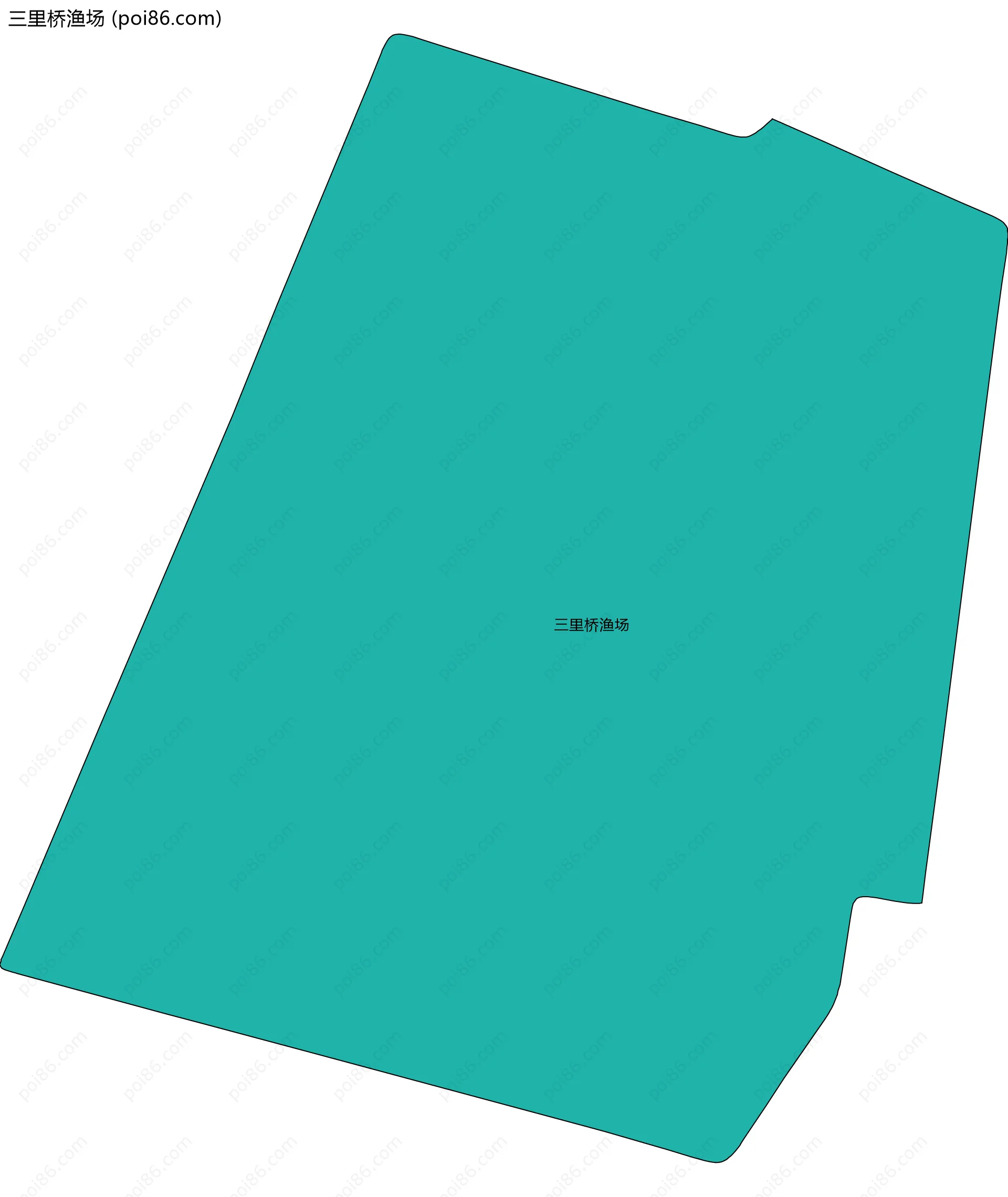 三里桥渔场边界地图