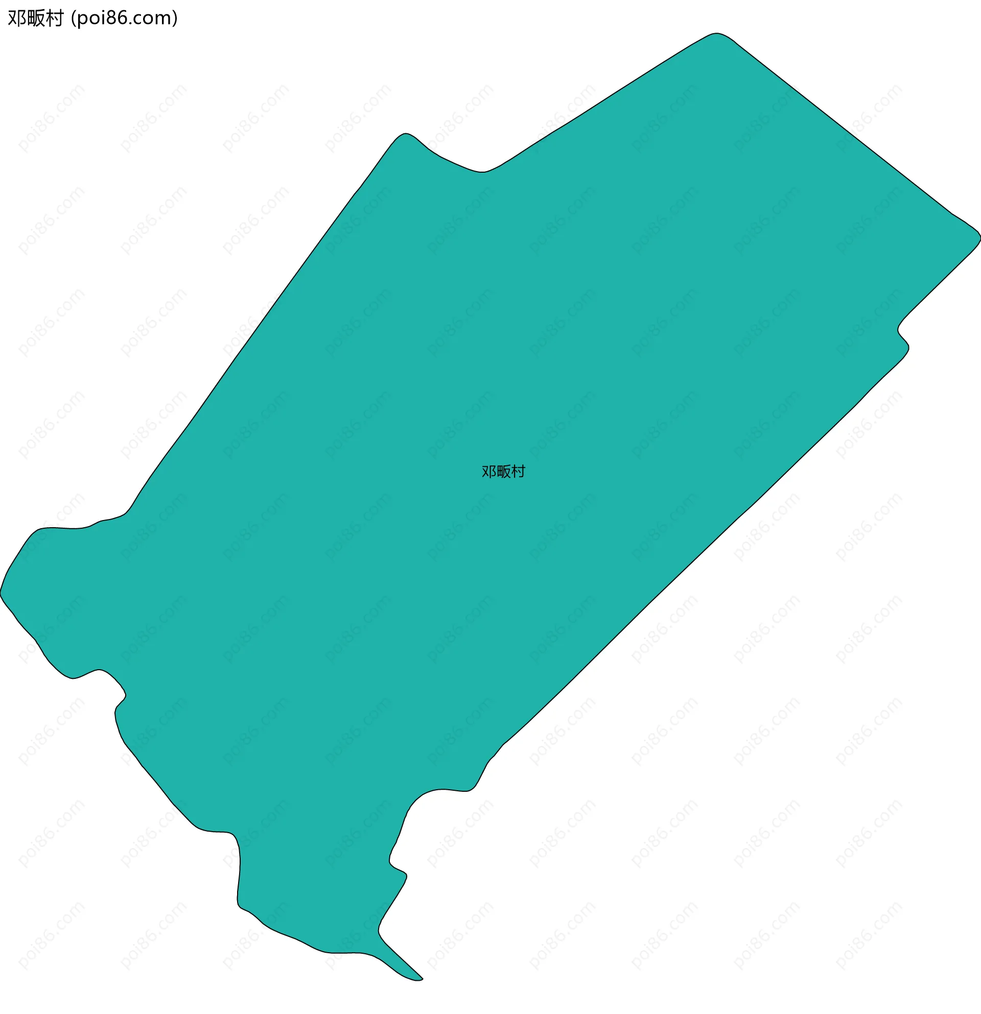 邓畈村边界地图