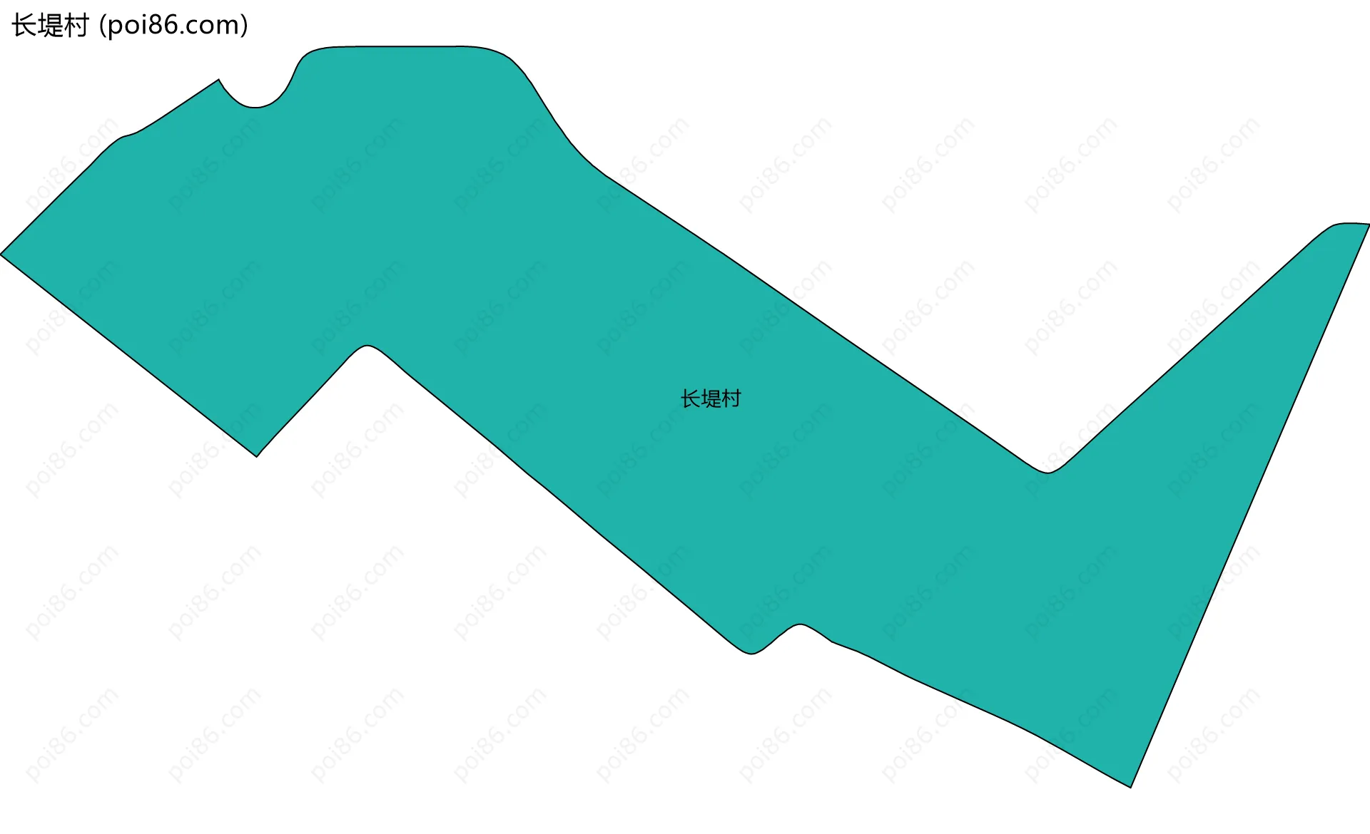 长堤村边界地图