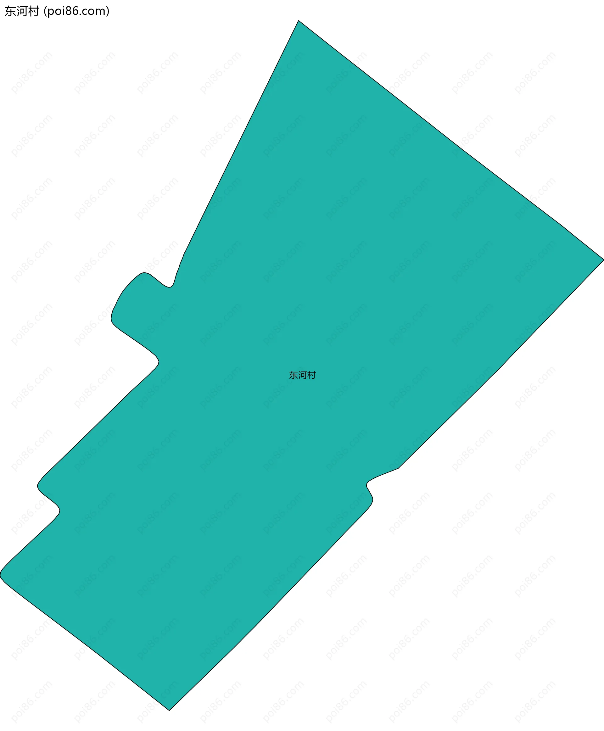 东河村边界地图