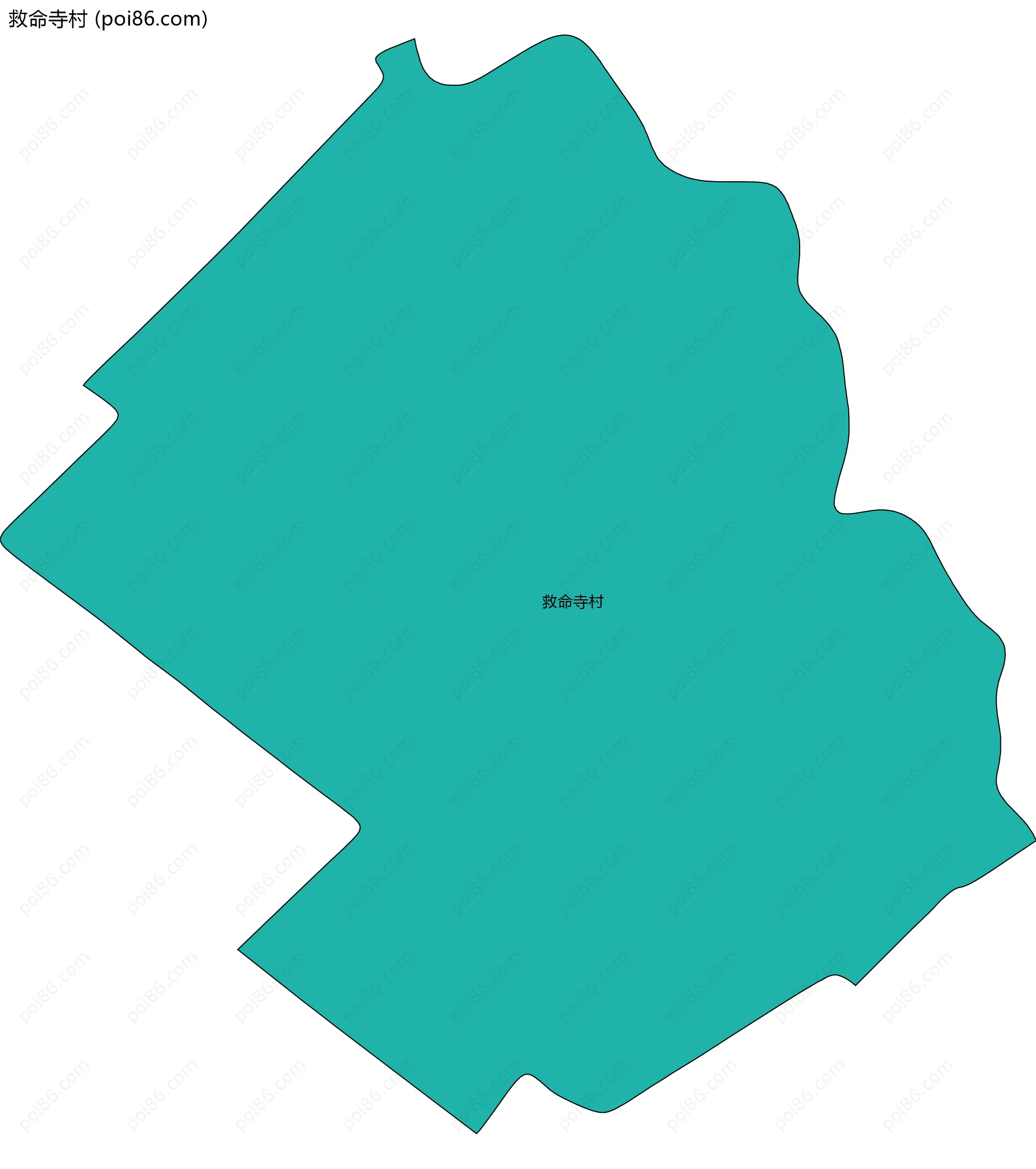 救命寺村边界地图