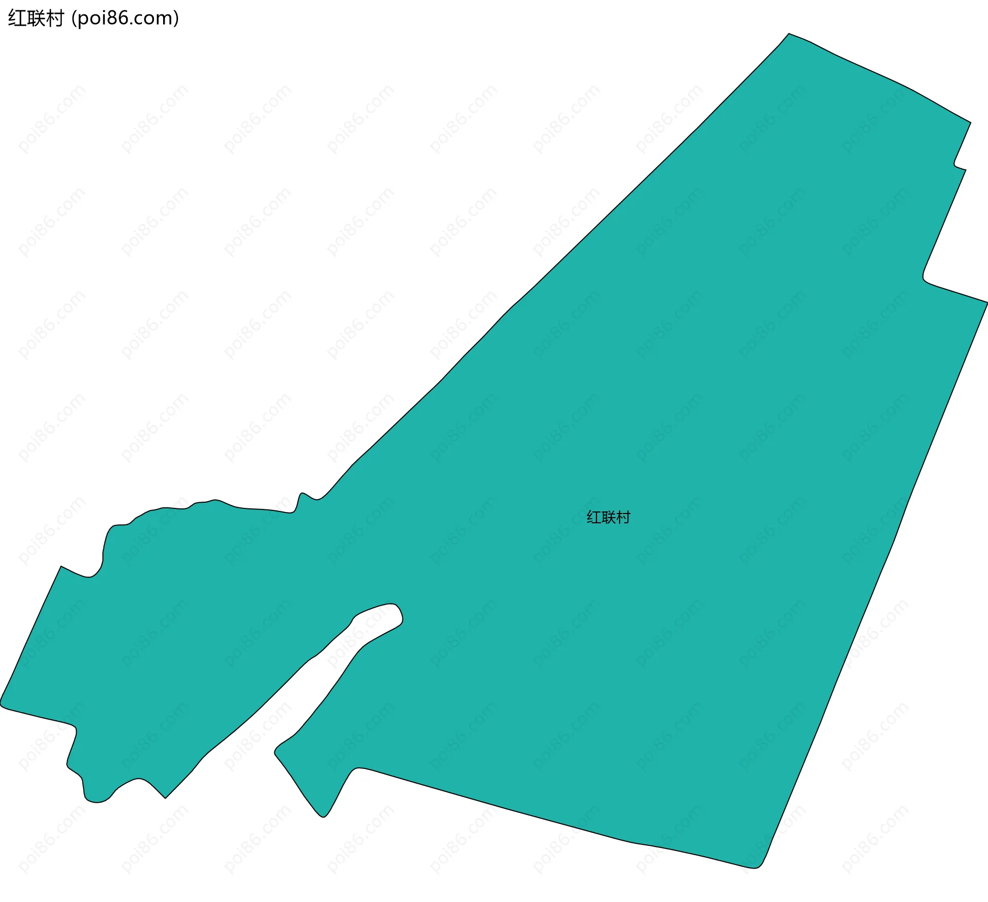 红联村边界地图