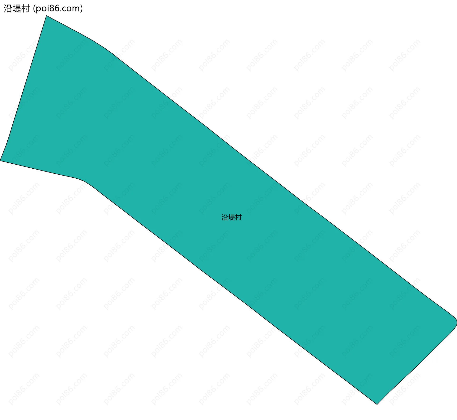 沿堤村边界地图