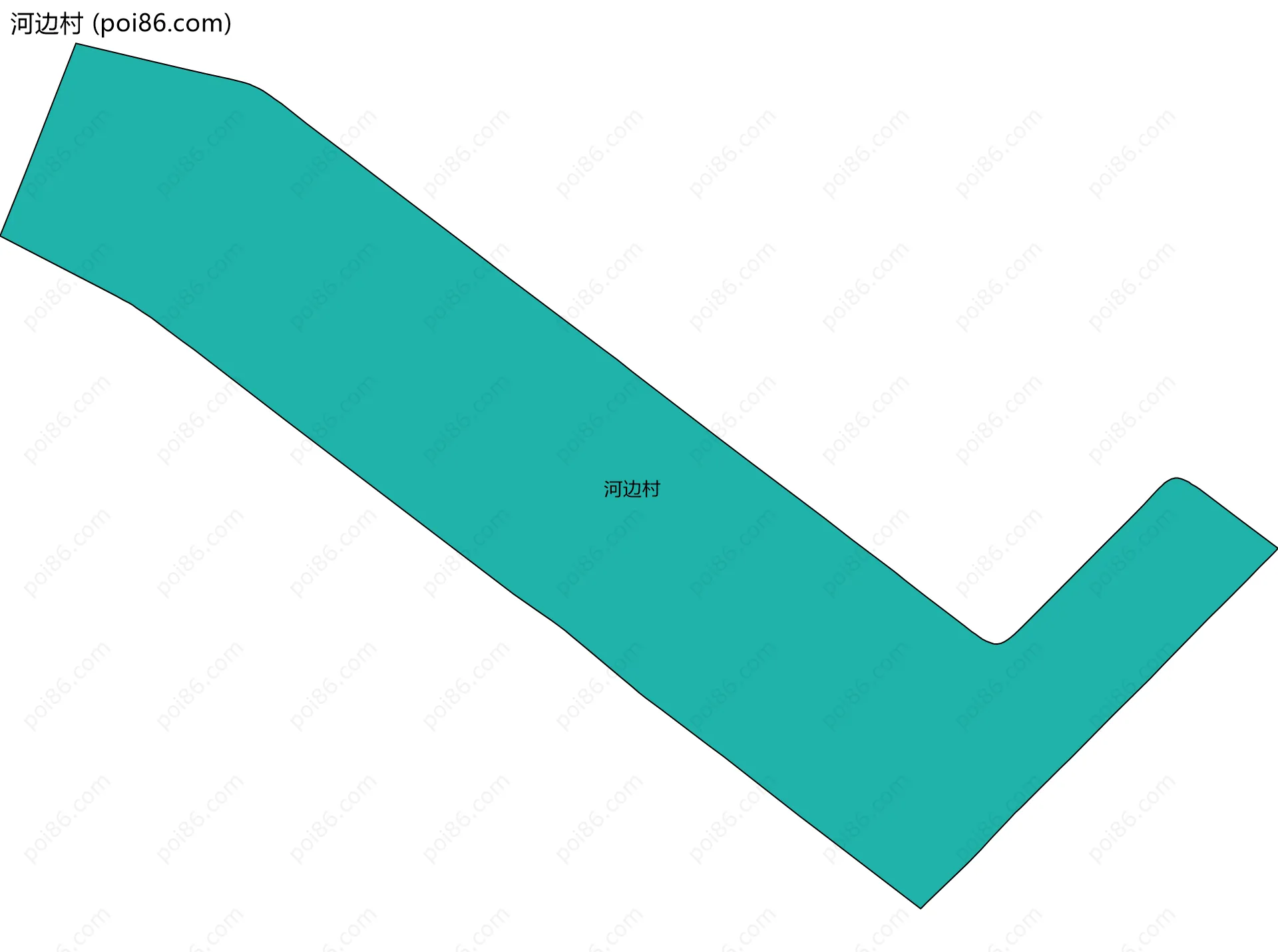 河边村边界地图