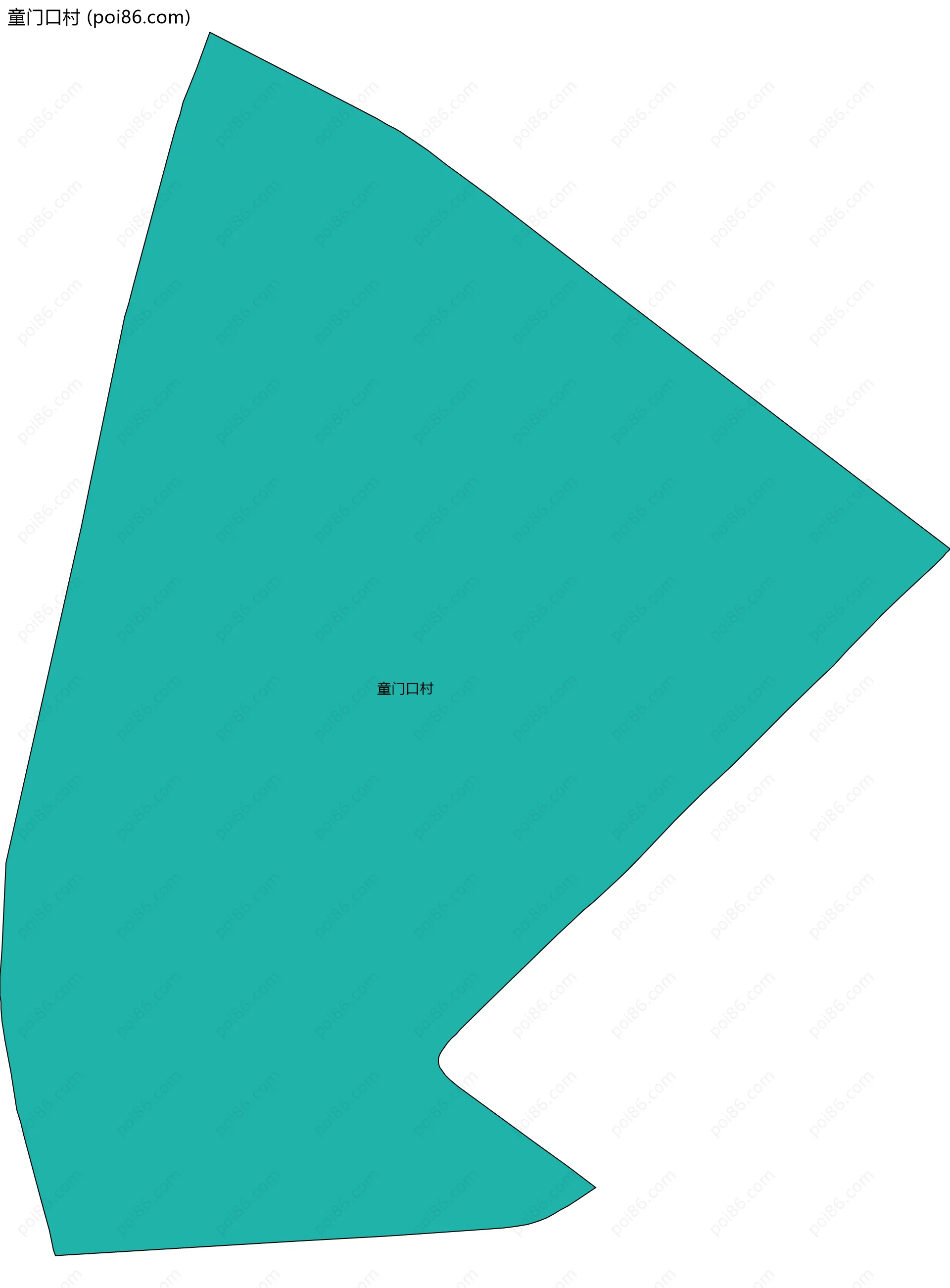 童门口村边界地图