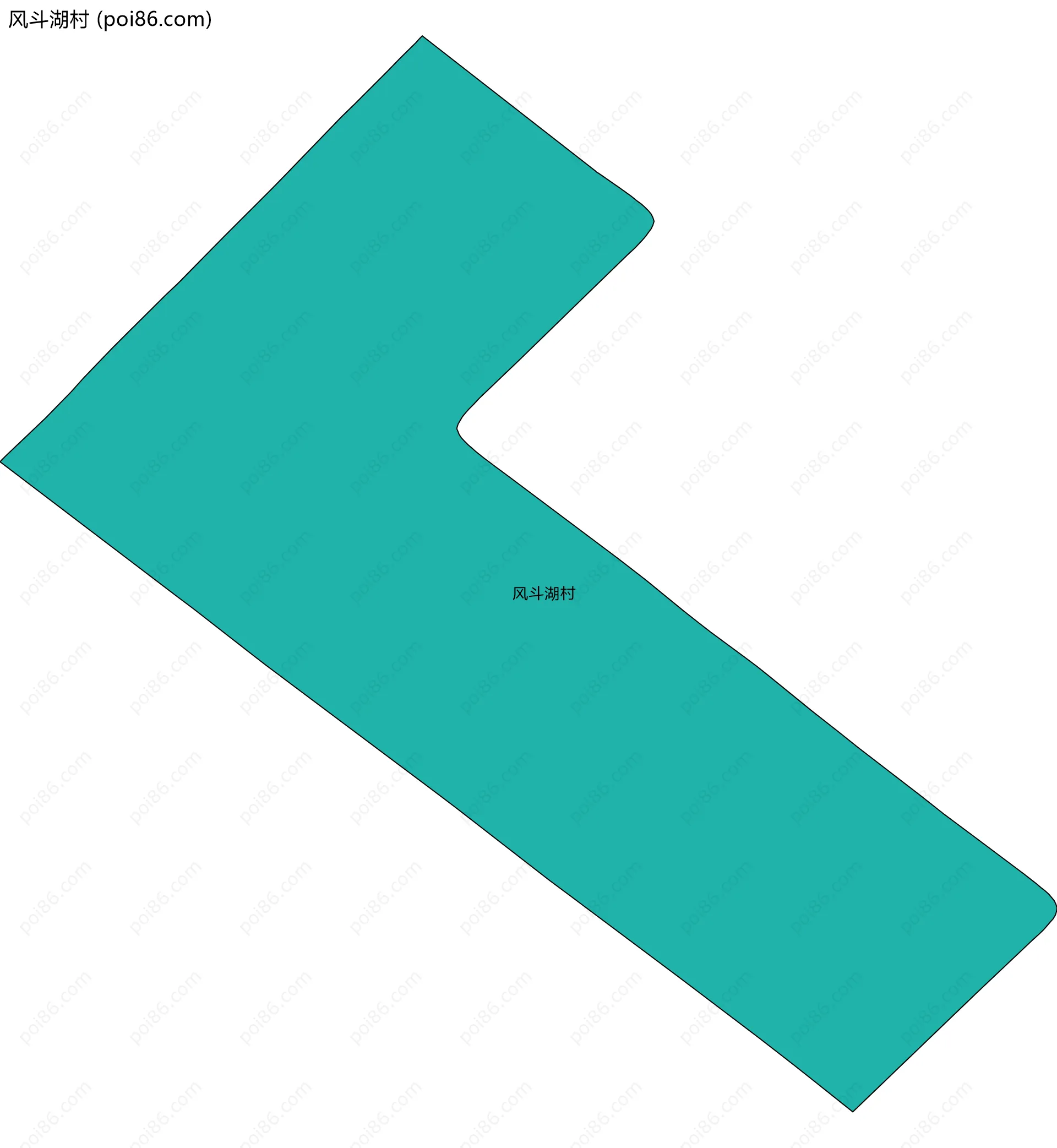 风斗湖村边界地图