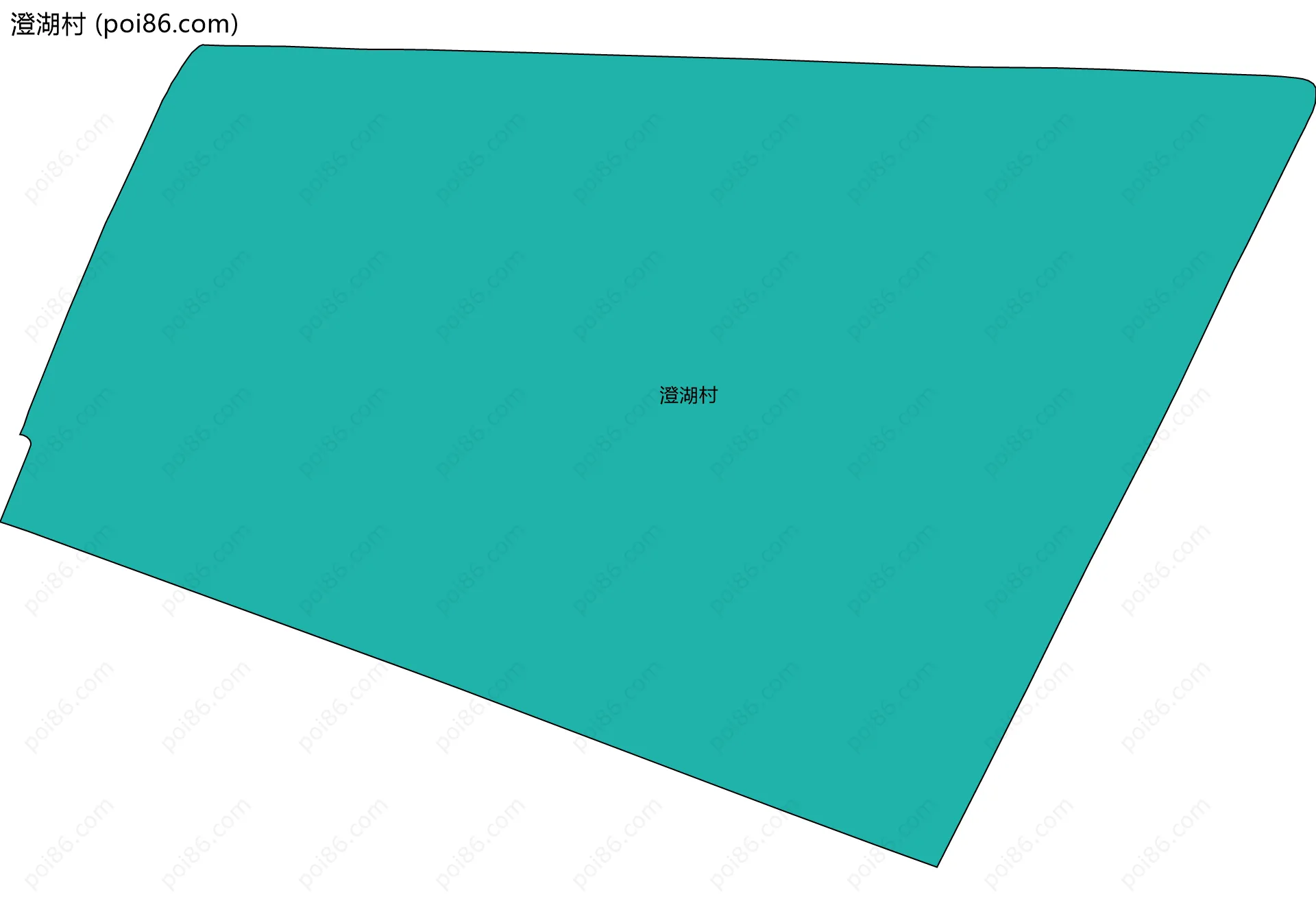 澄湖村边界地图