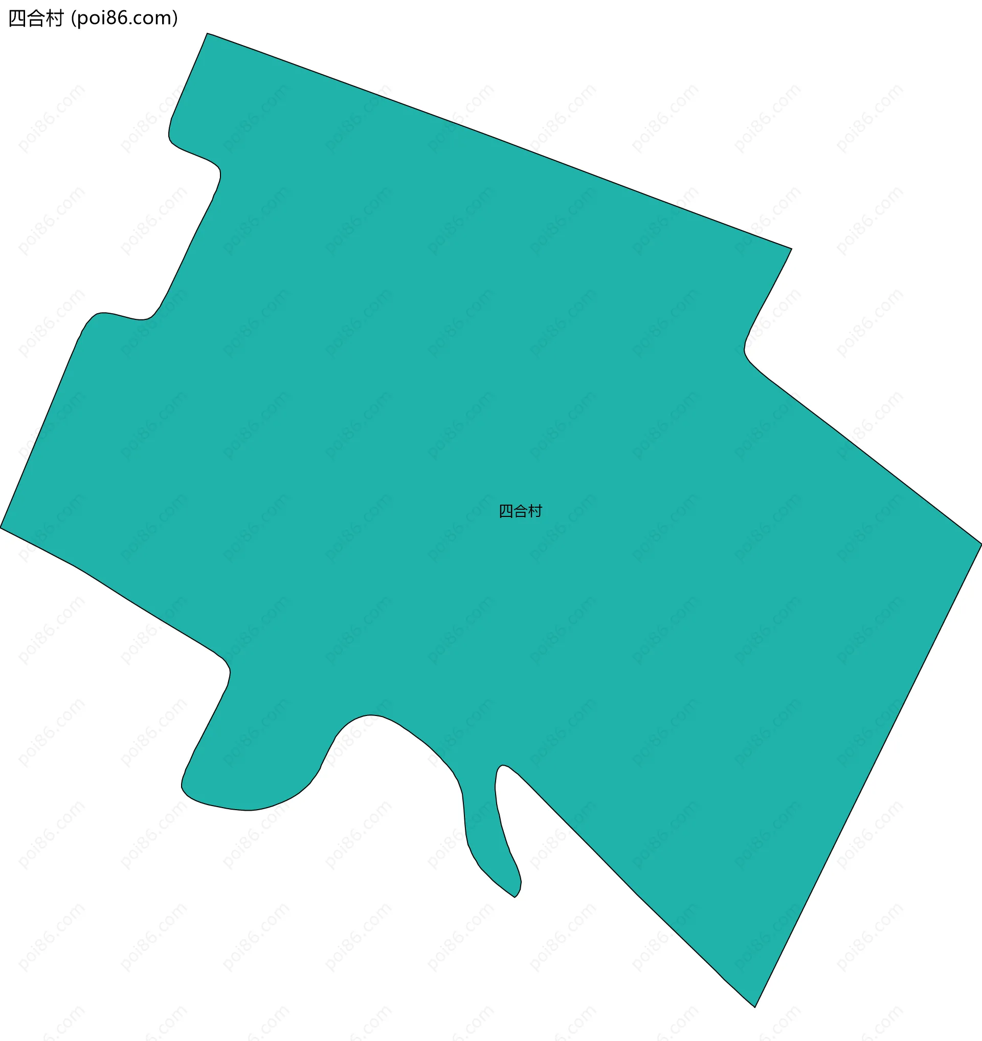 四合村边界地图