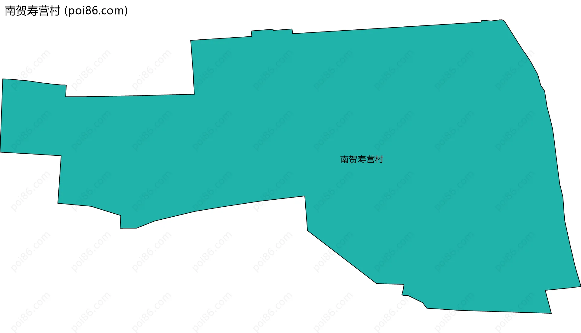 南贺寿营村边界地图