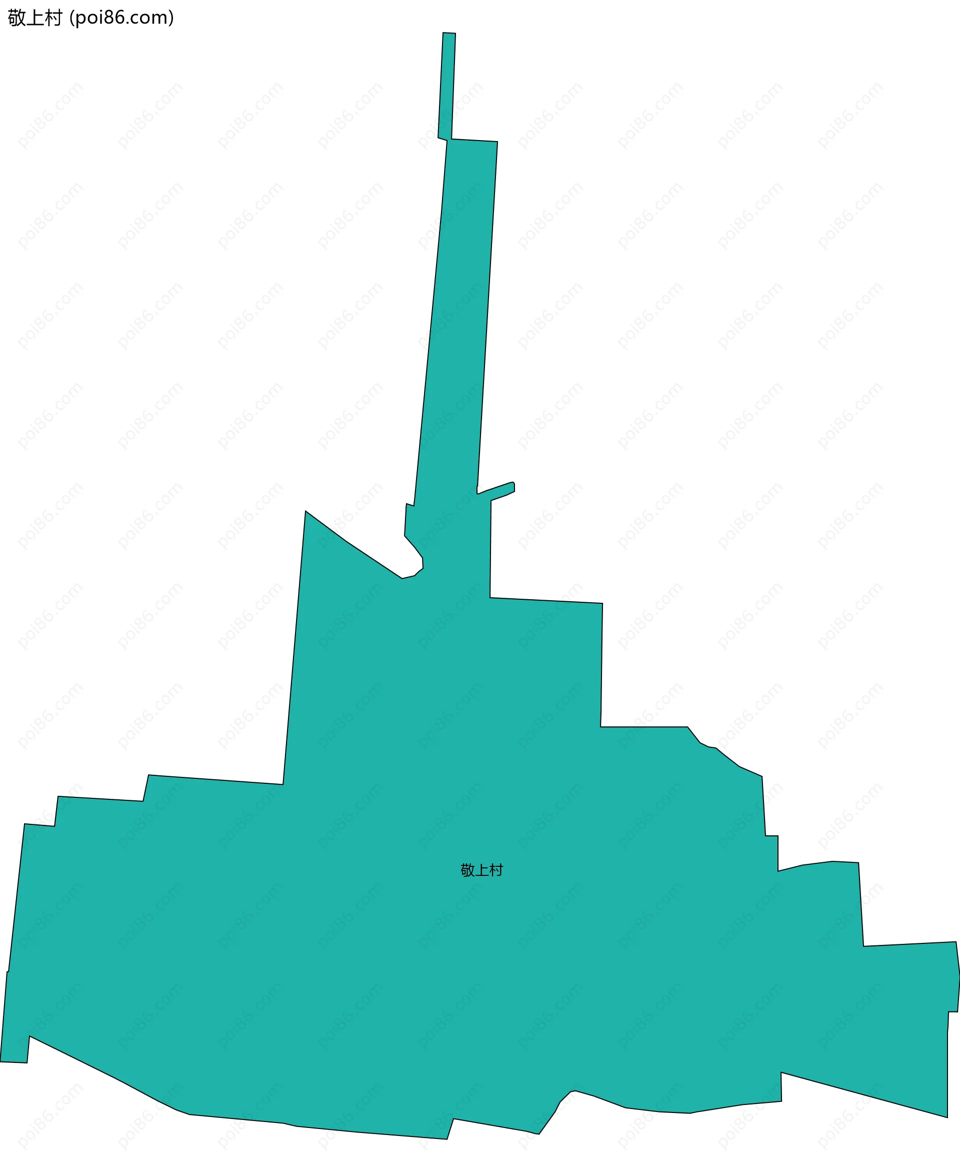 敬上村边界地图