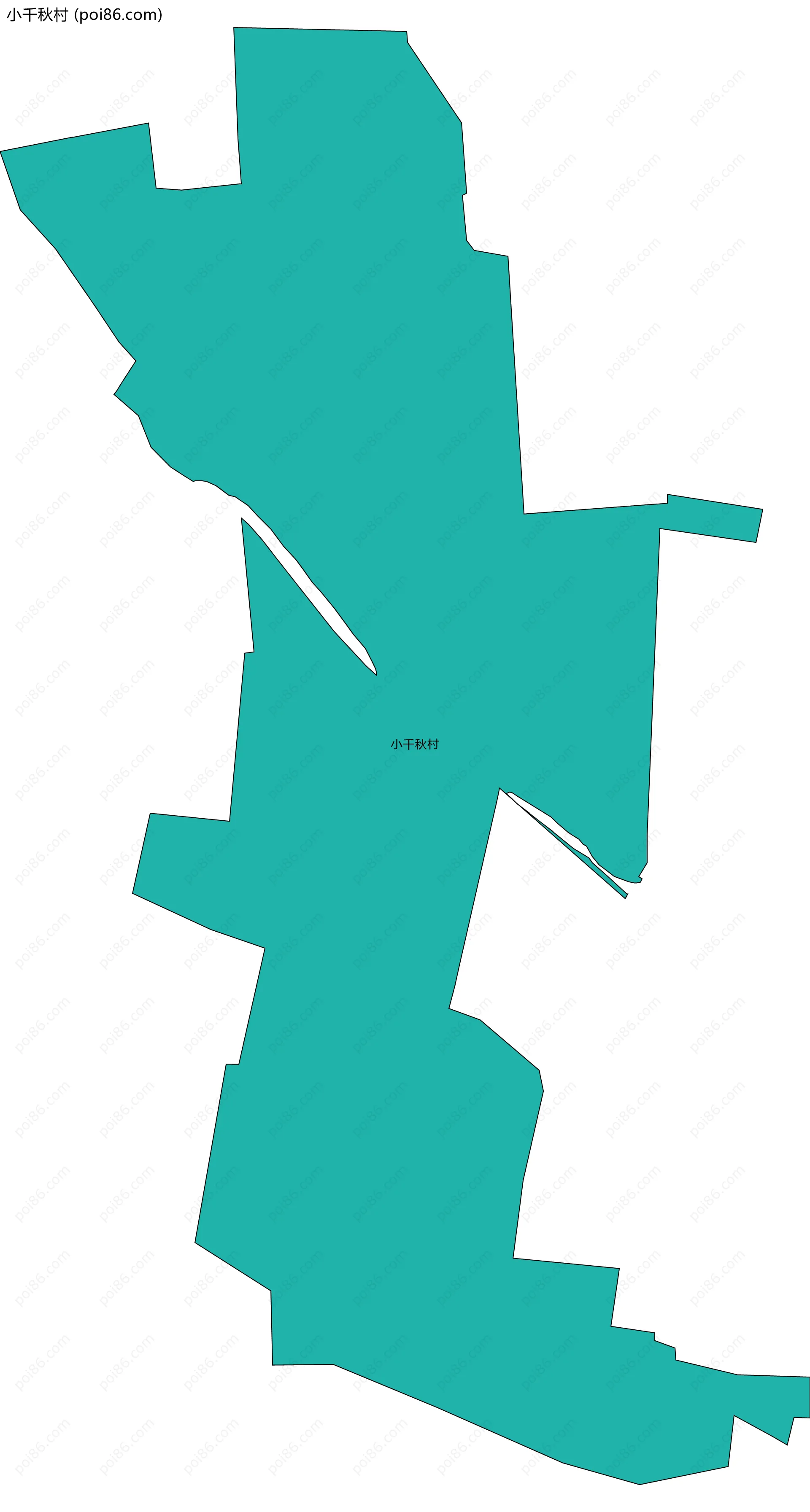 小千秋村边界地图