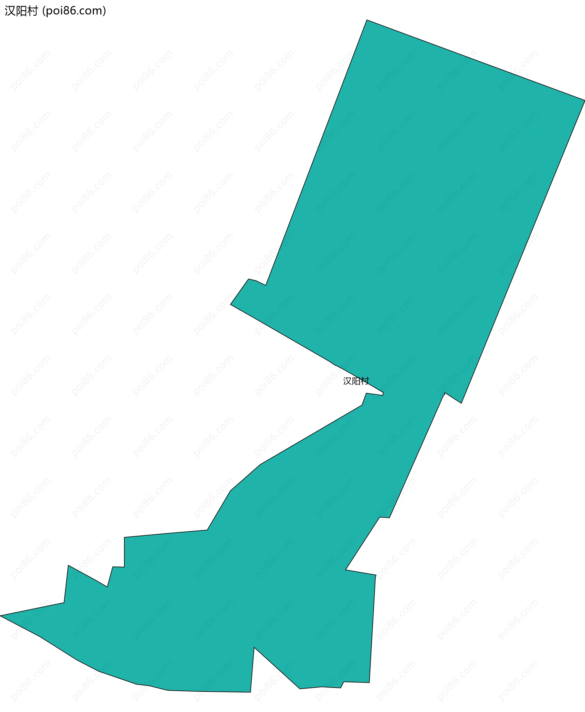 汉阳村边界地图