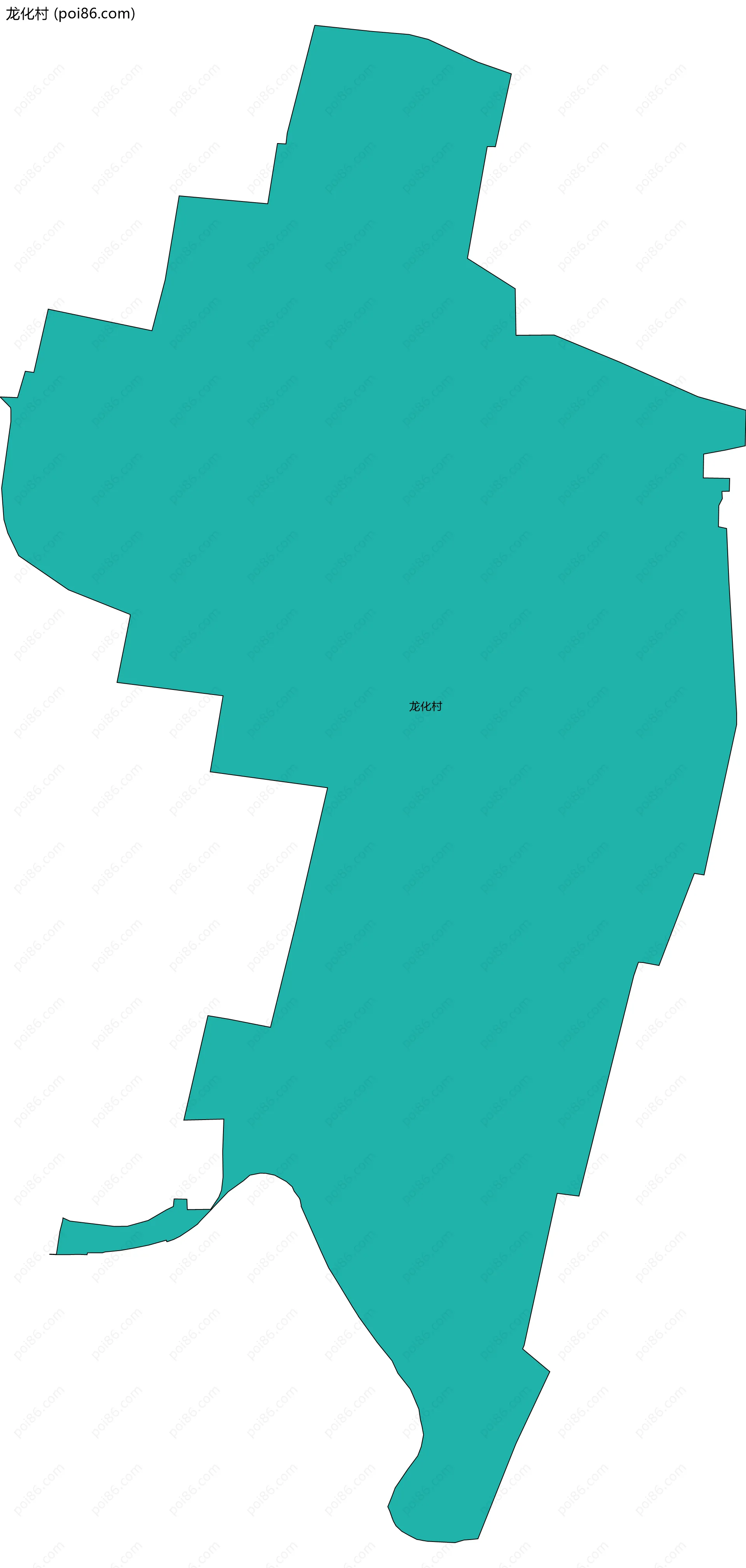 龙化村边界地图