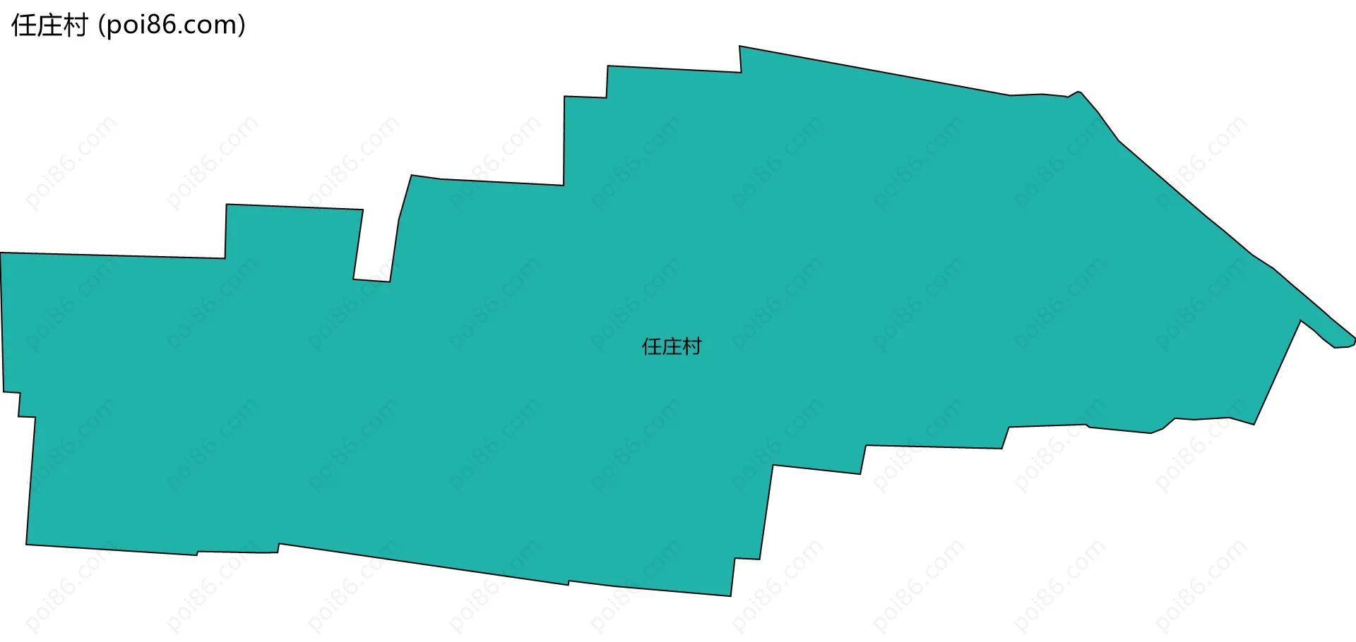 任庄村边界地图