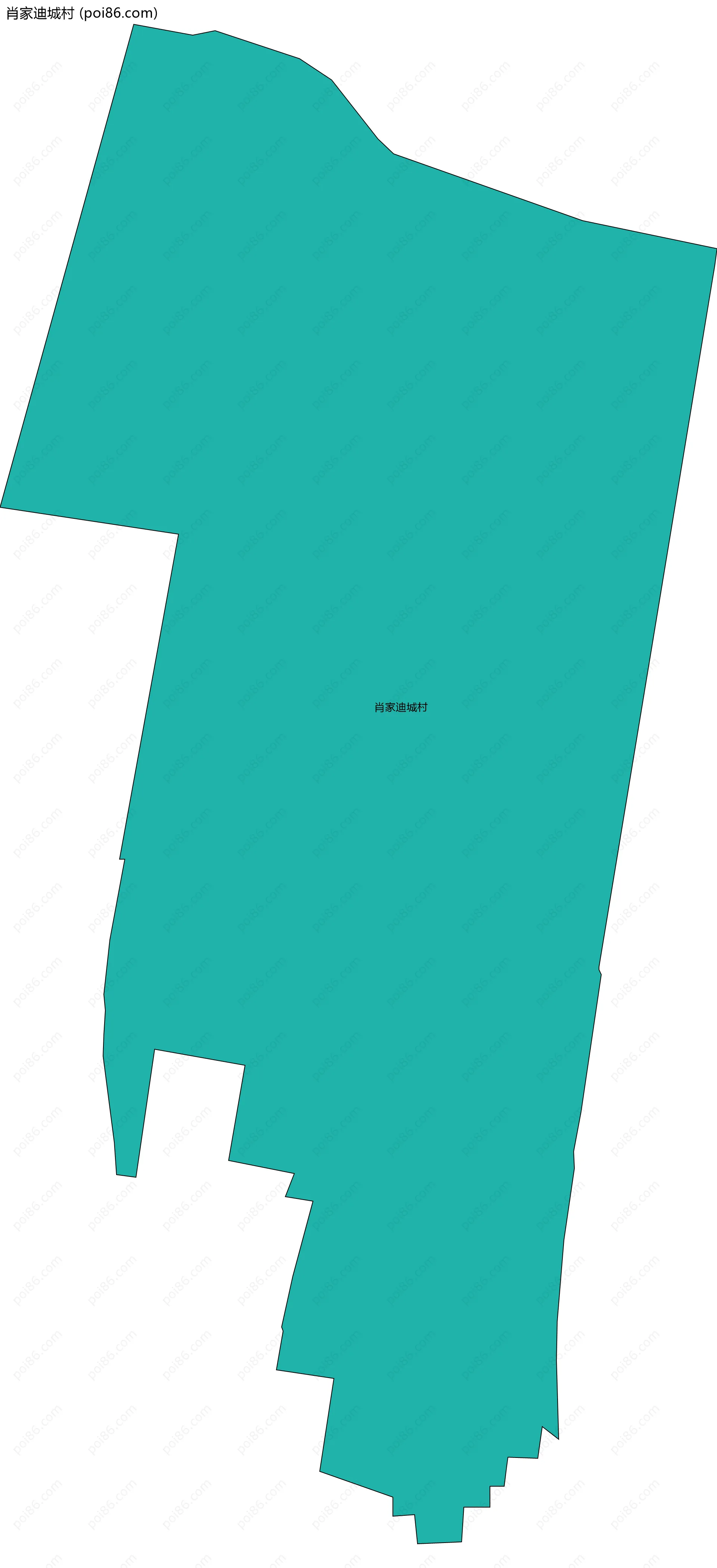 肖家迪城村边界地图