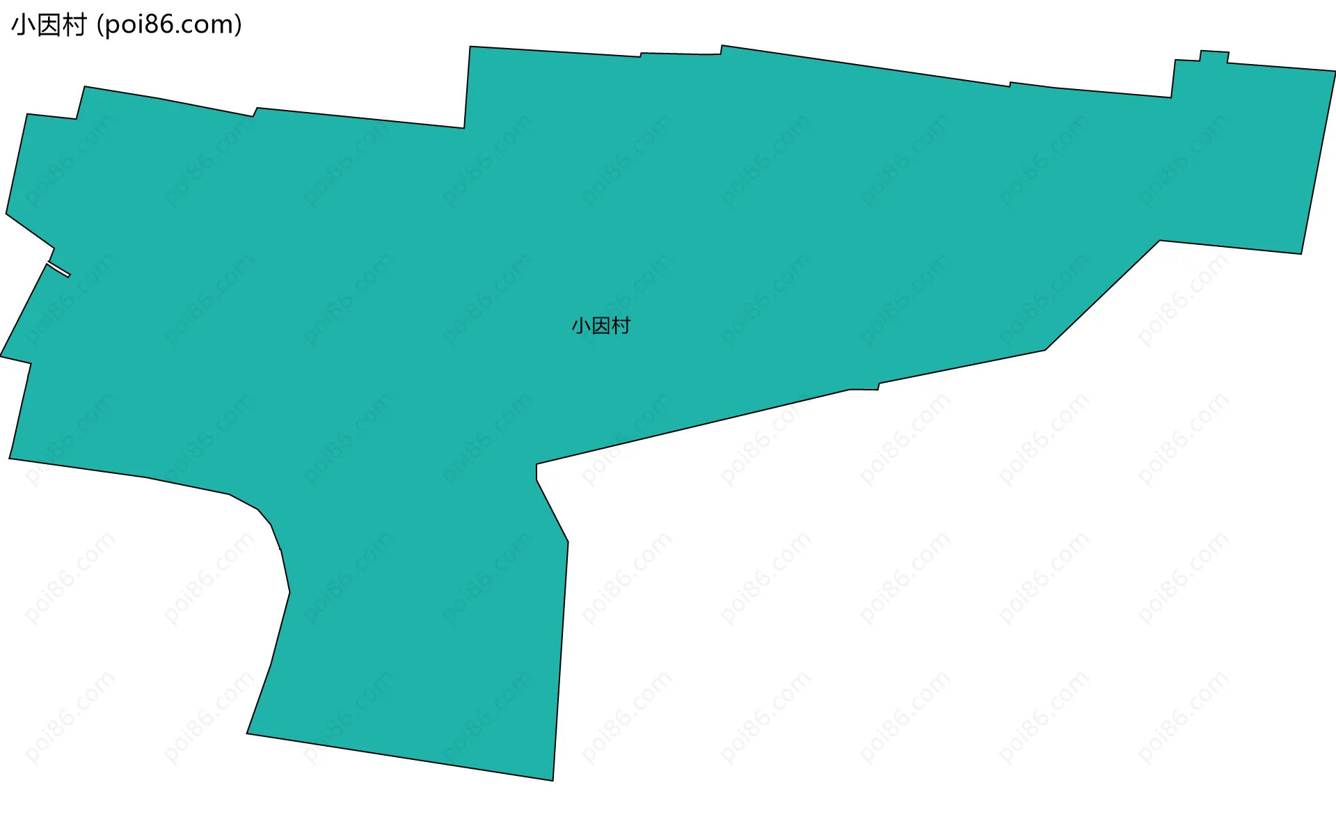 小因村边界地图