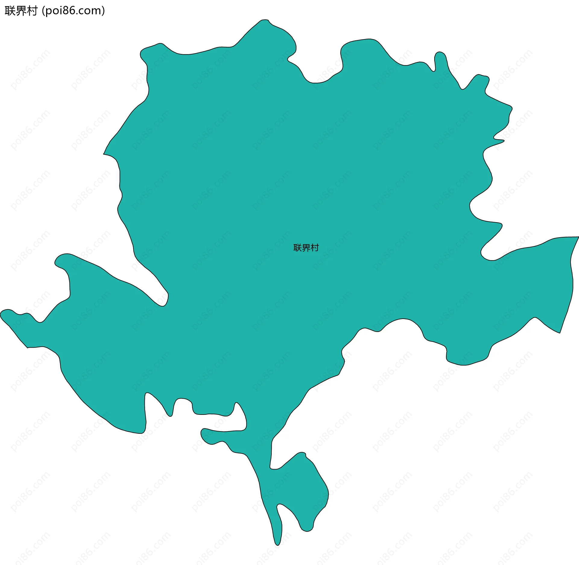 联界村边界地图