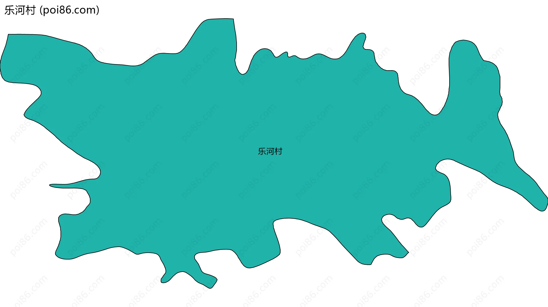 乐河村边界地图