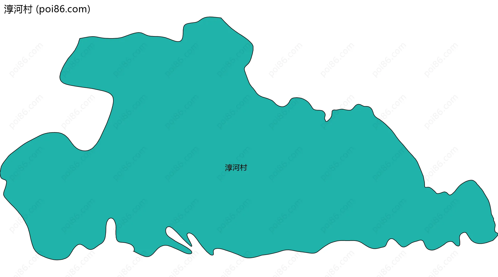 淳河村边界地图