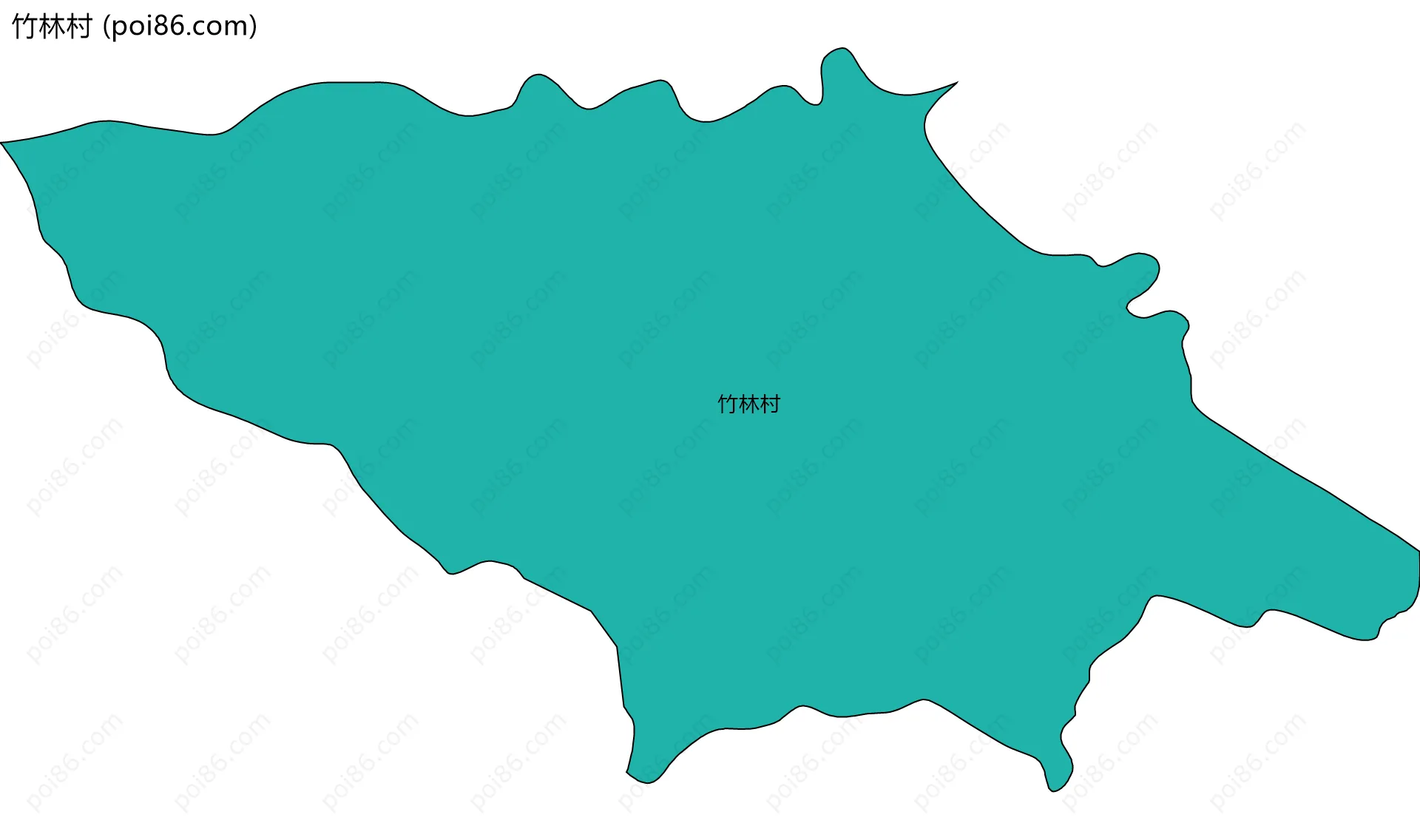 竹林村边界地图