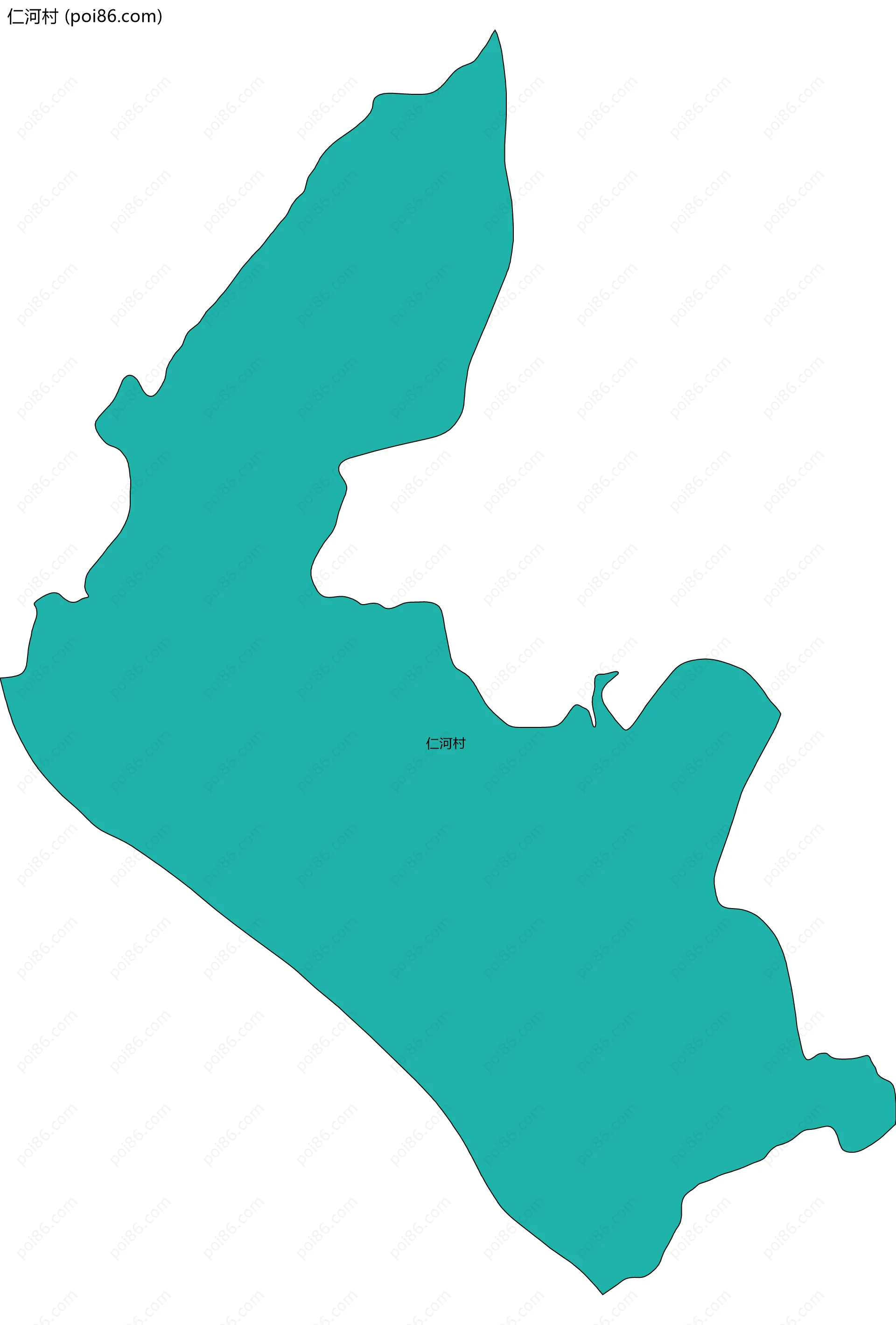 仁河村边界地图