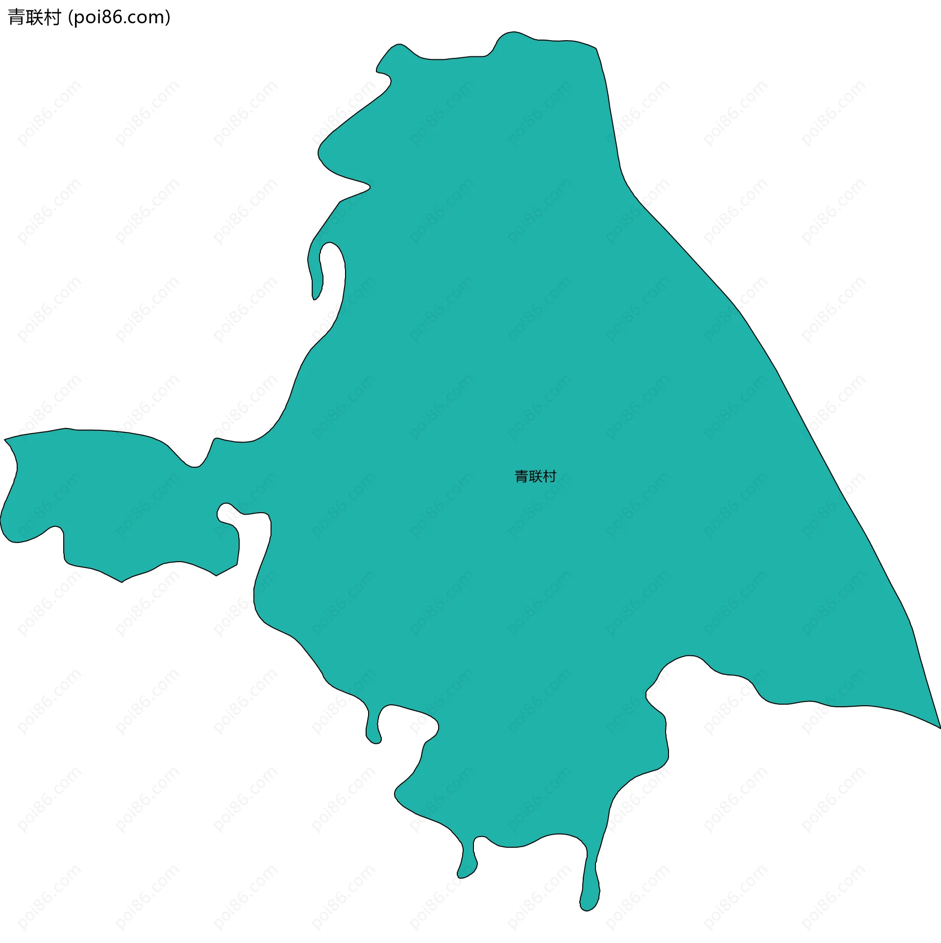 青联村边界地图