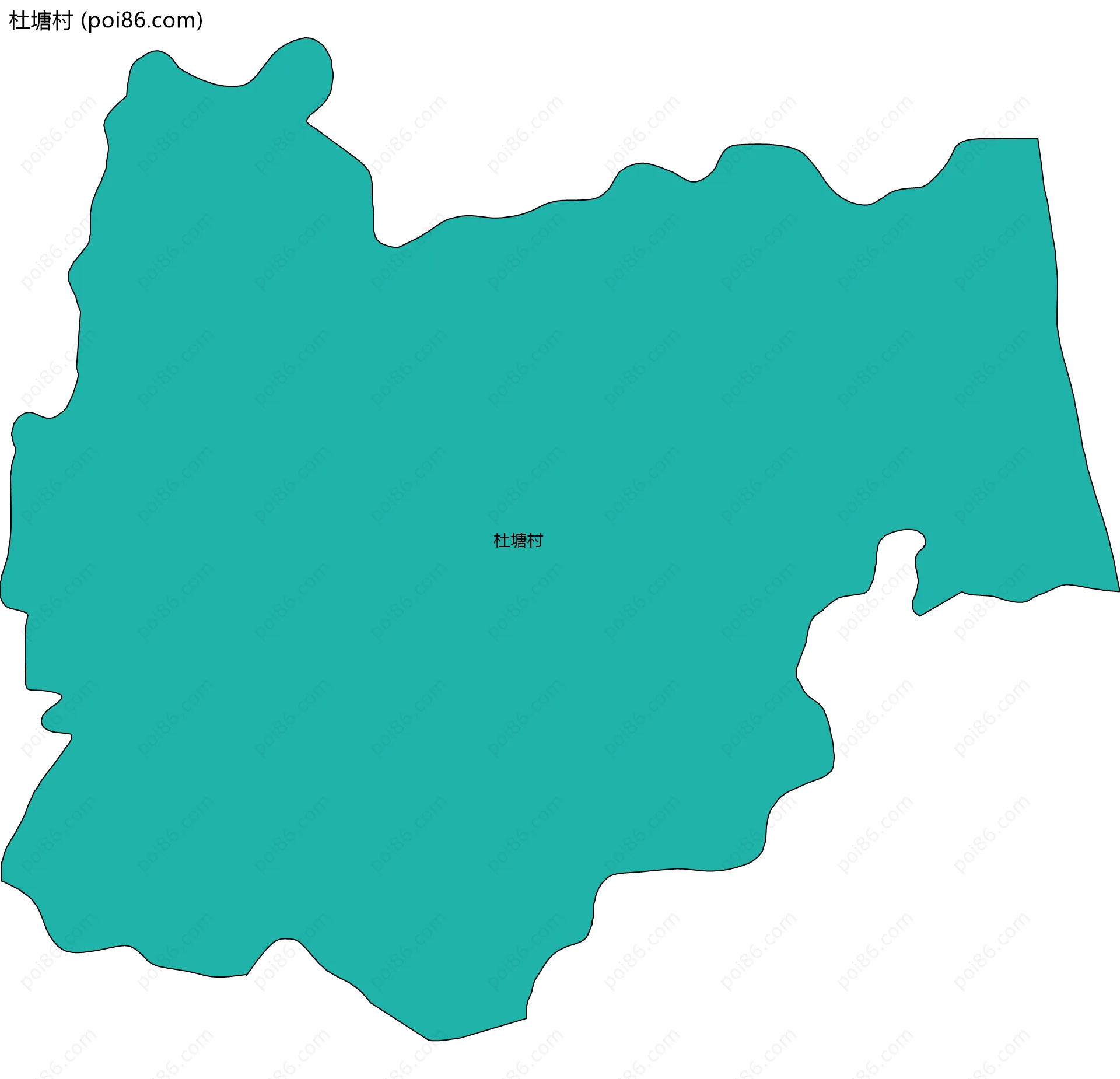 杜塘村边界地图