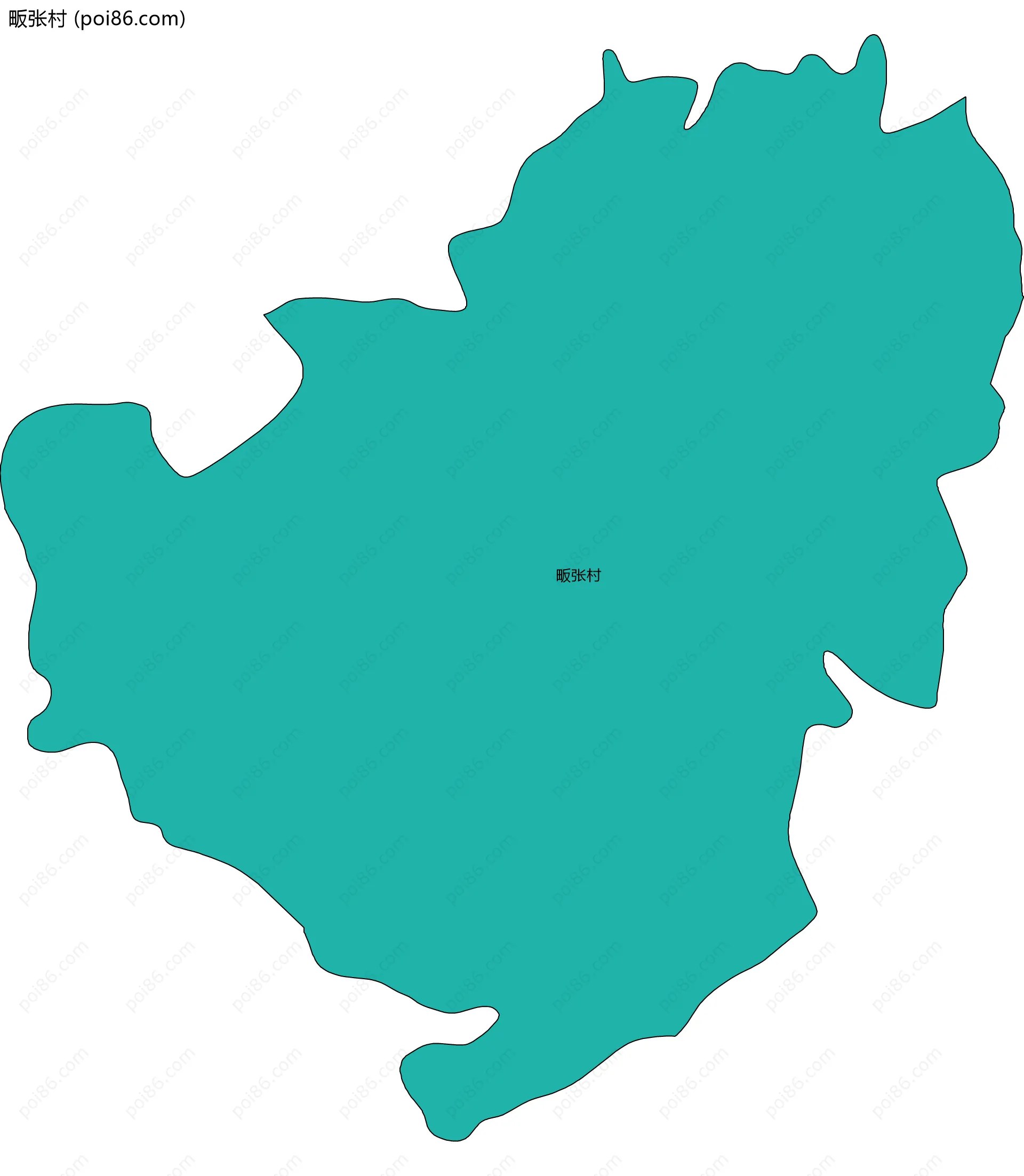 畈张村边界地图