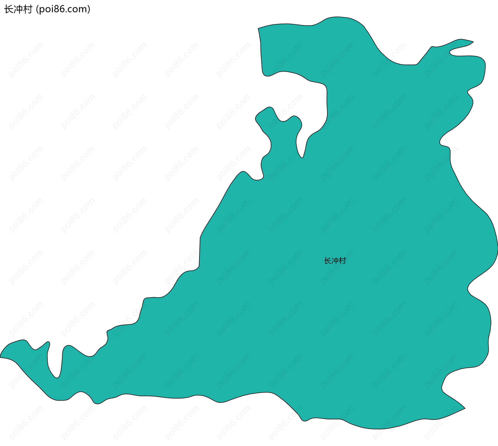 长冲村边界地图