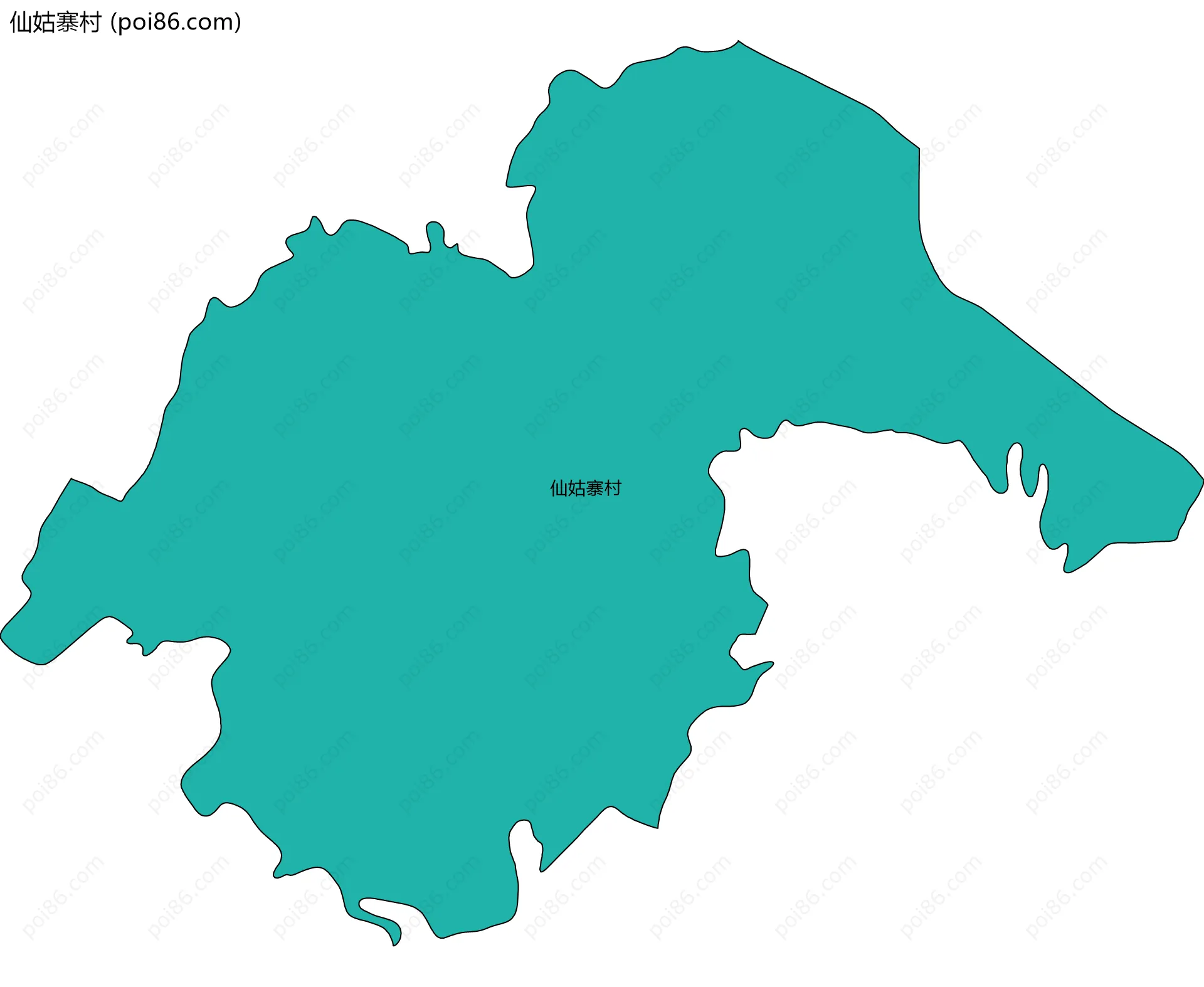 仙姑寨村边界地图