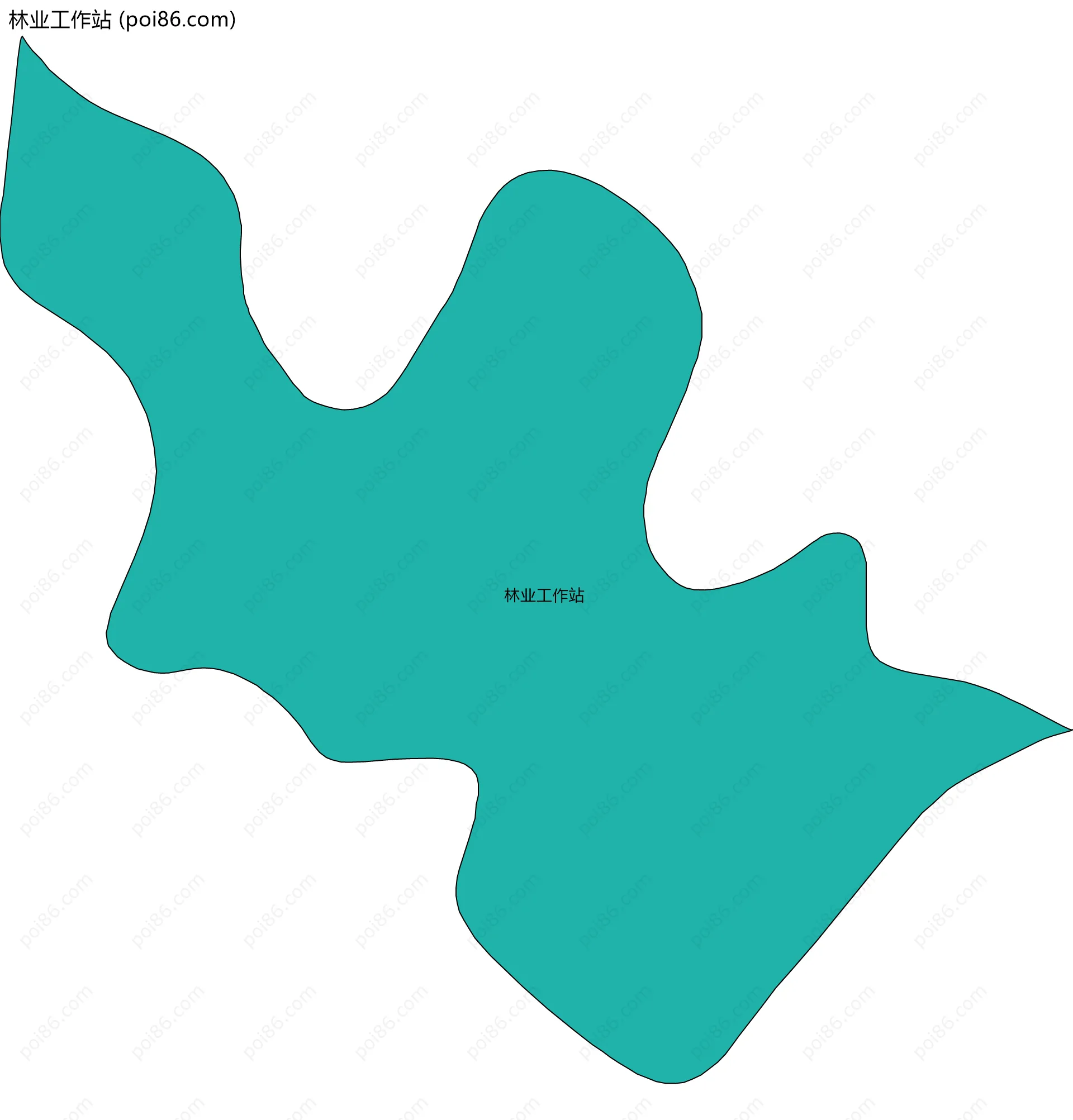 林业工作站边界地图