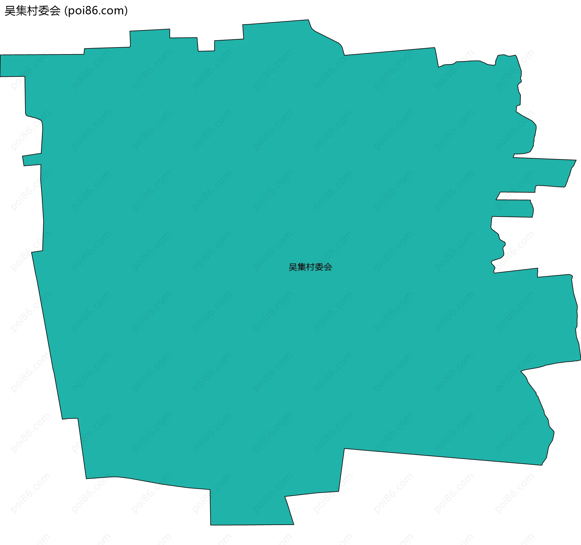 吴集村委会边界地图