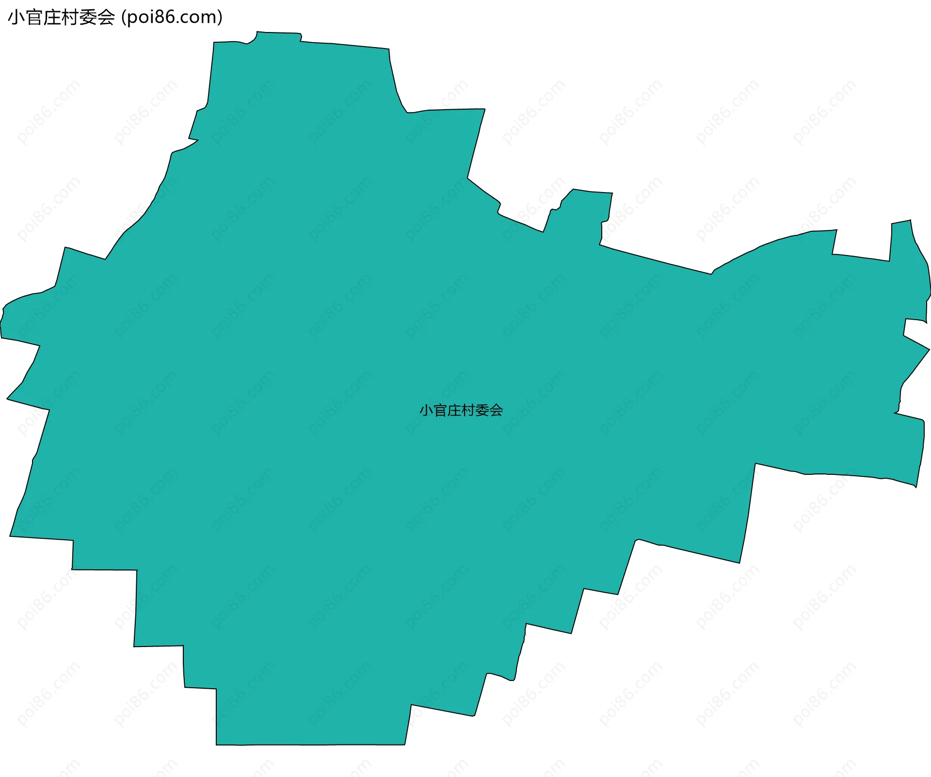 小官庄村委会边界地图