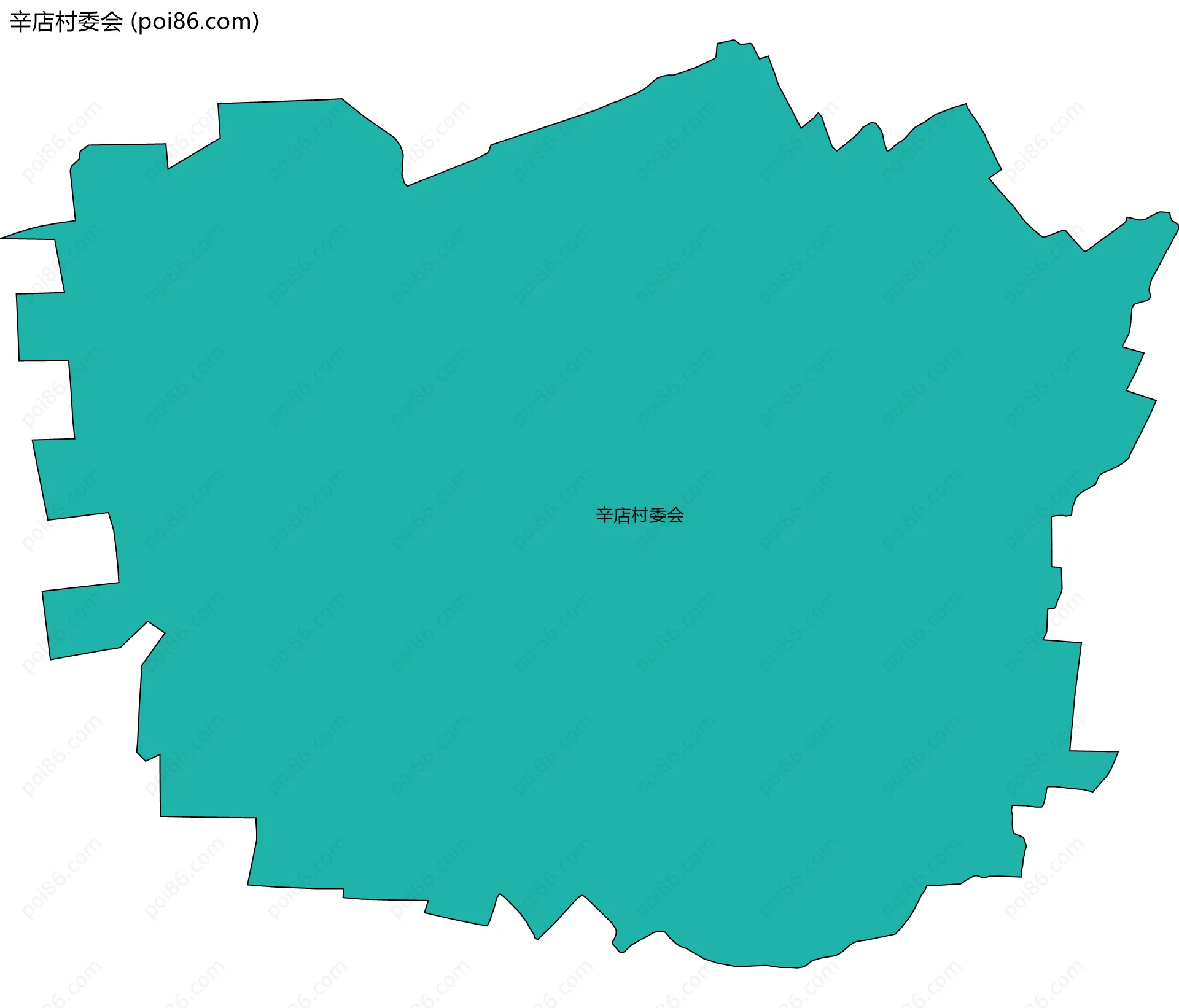 辛店村委会边界地图