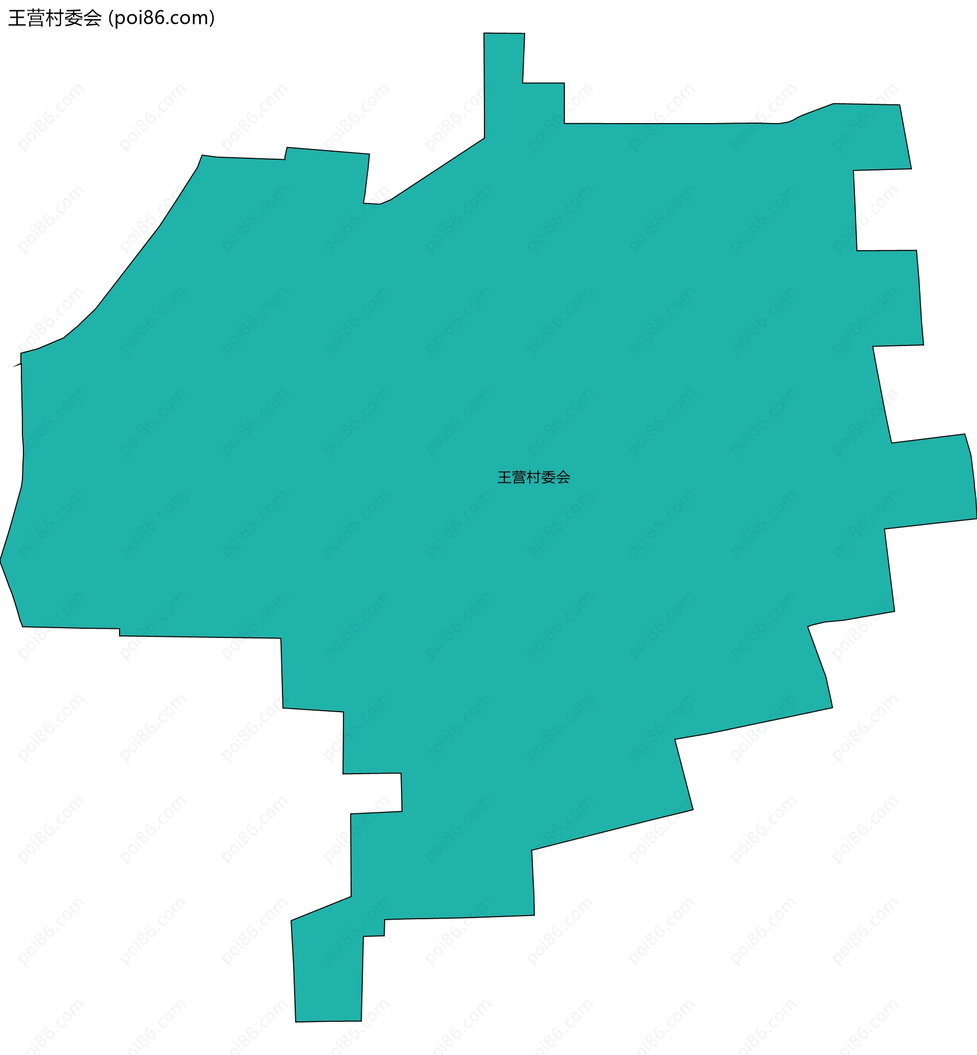 王营村委会边界地图