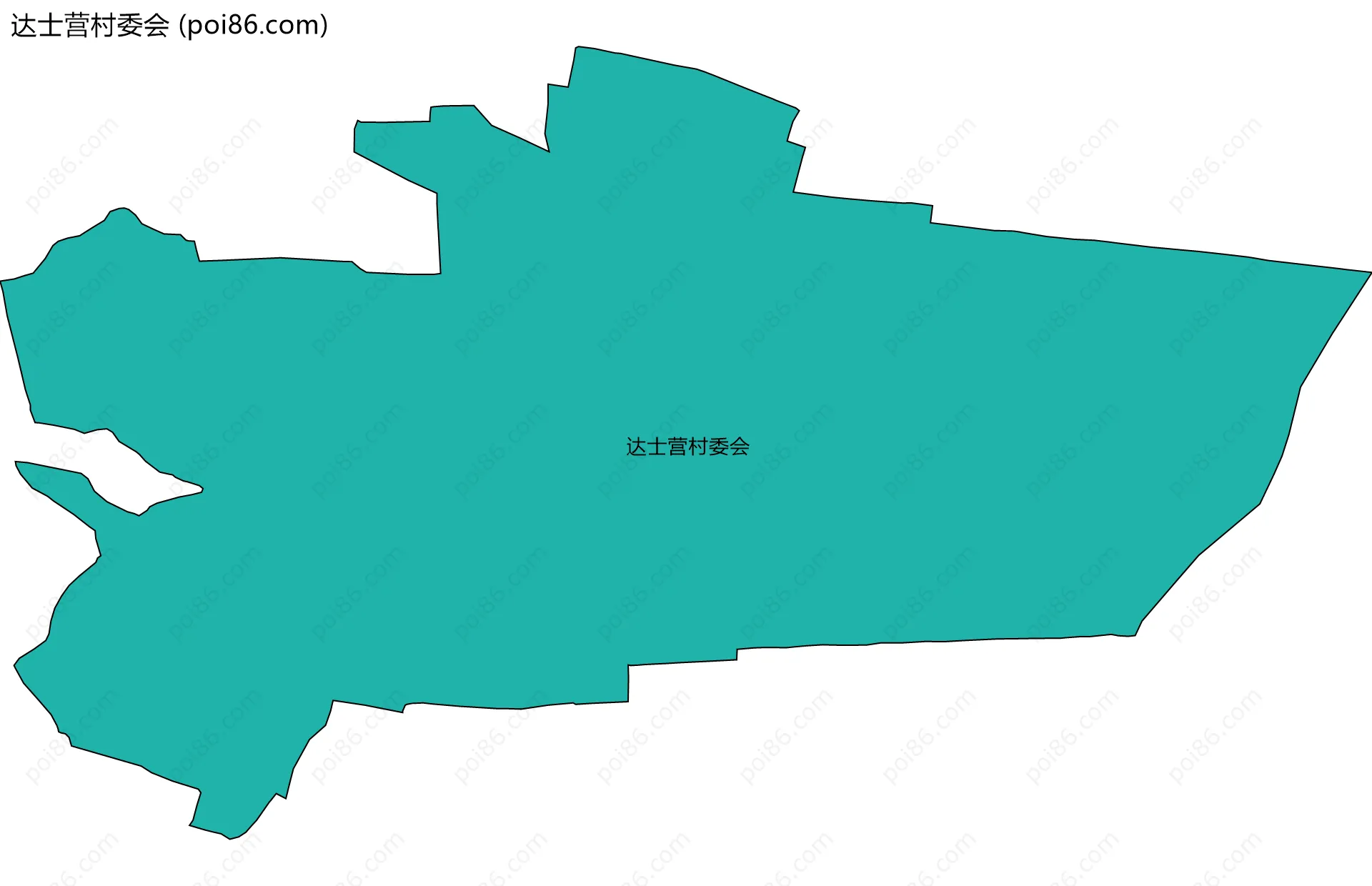 达士营村委会边界地图