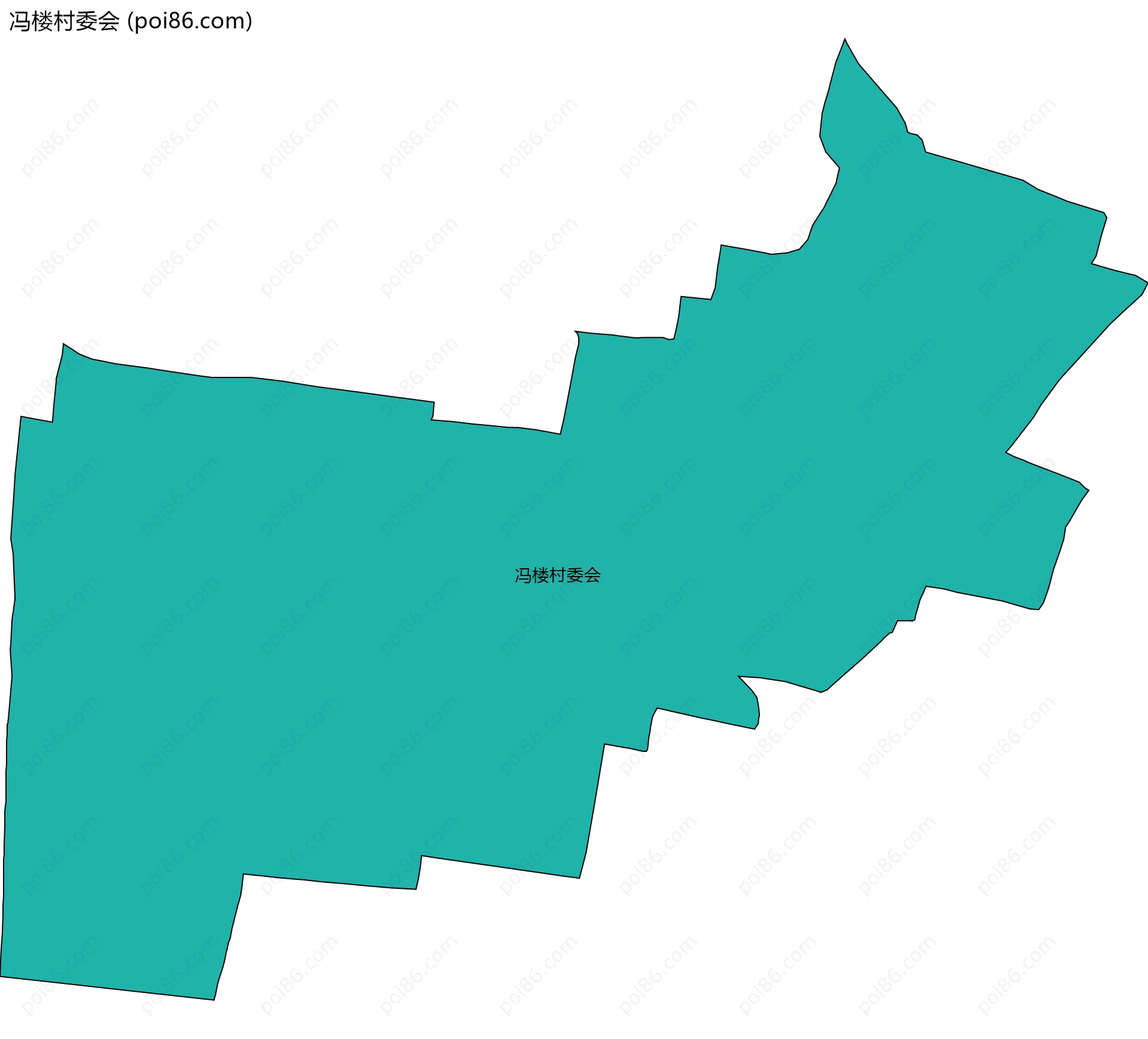 冯楼村委会边界地图