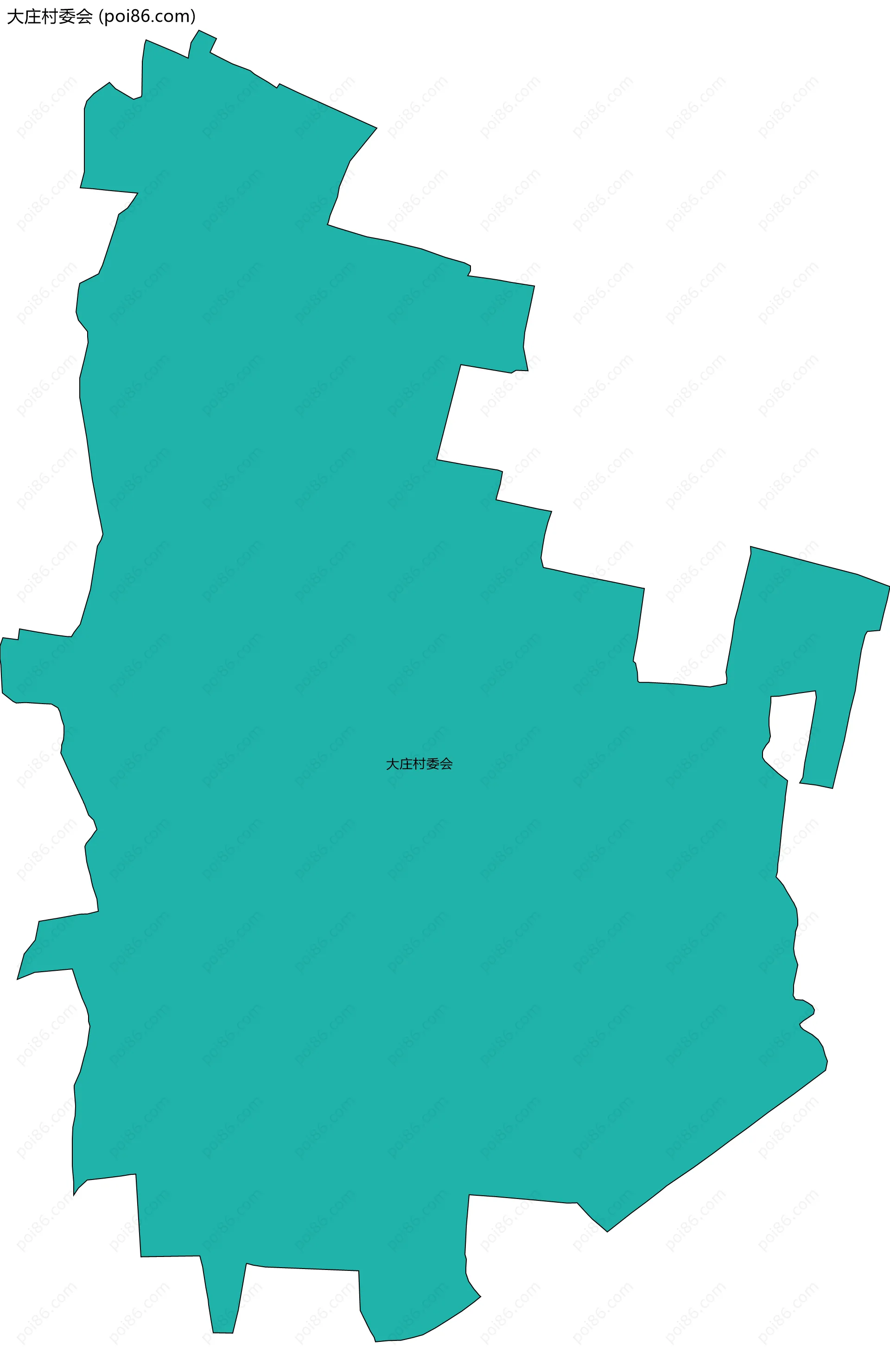 大庄村委会边界地图
