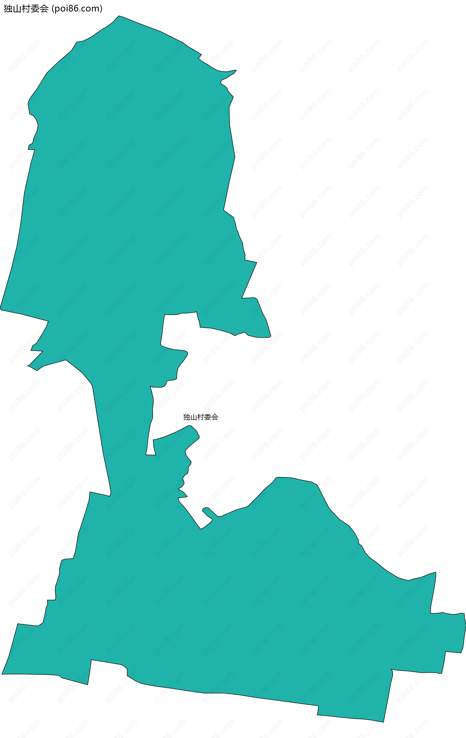 独山村委会边界地图