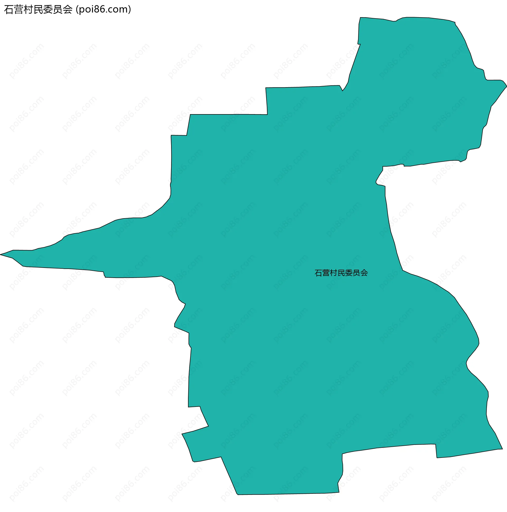 石营村民委员会边界地图