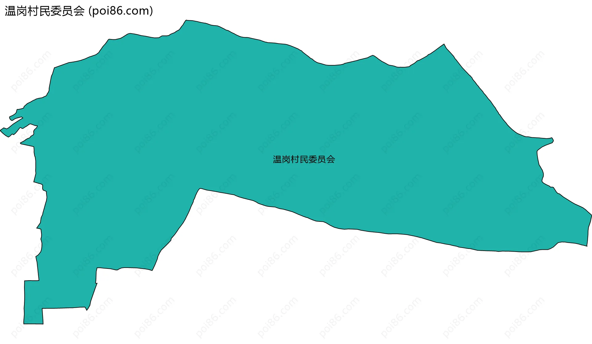 温岗村民委员会边界地图