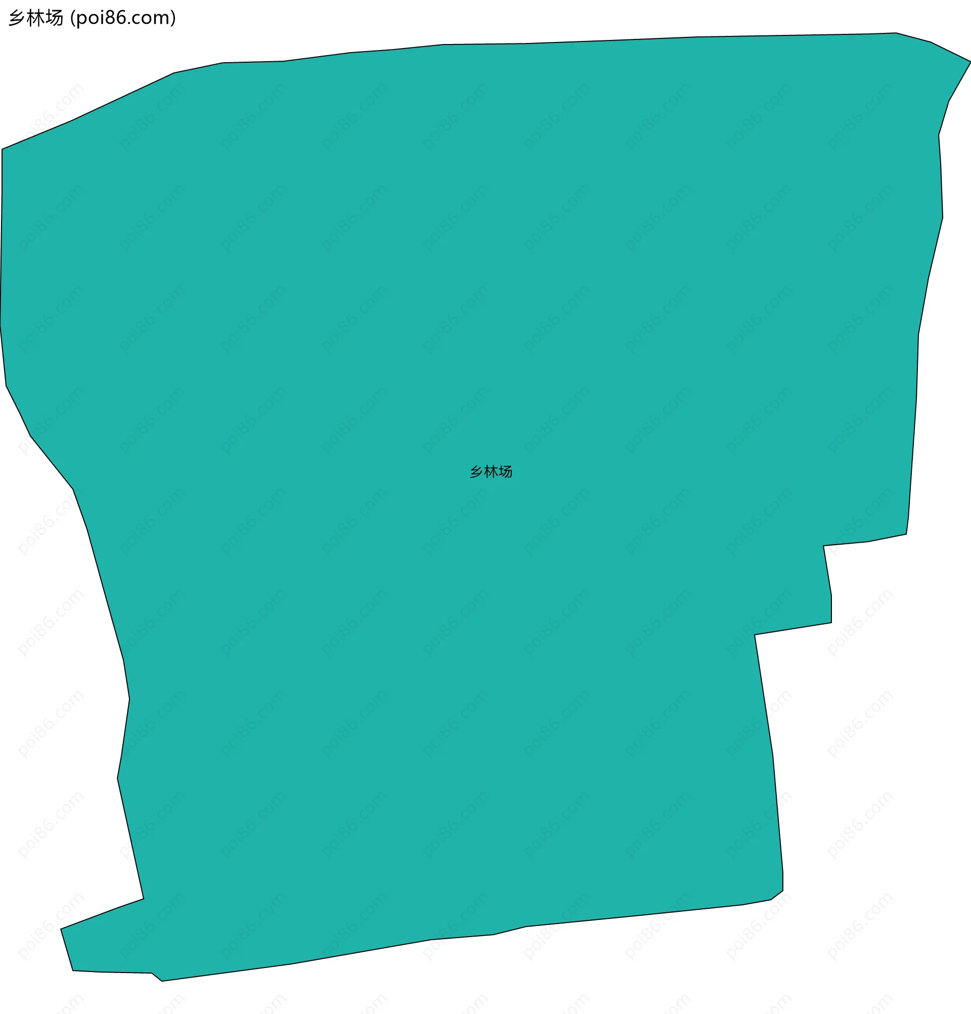 乡林场边界地图