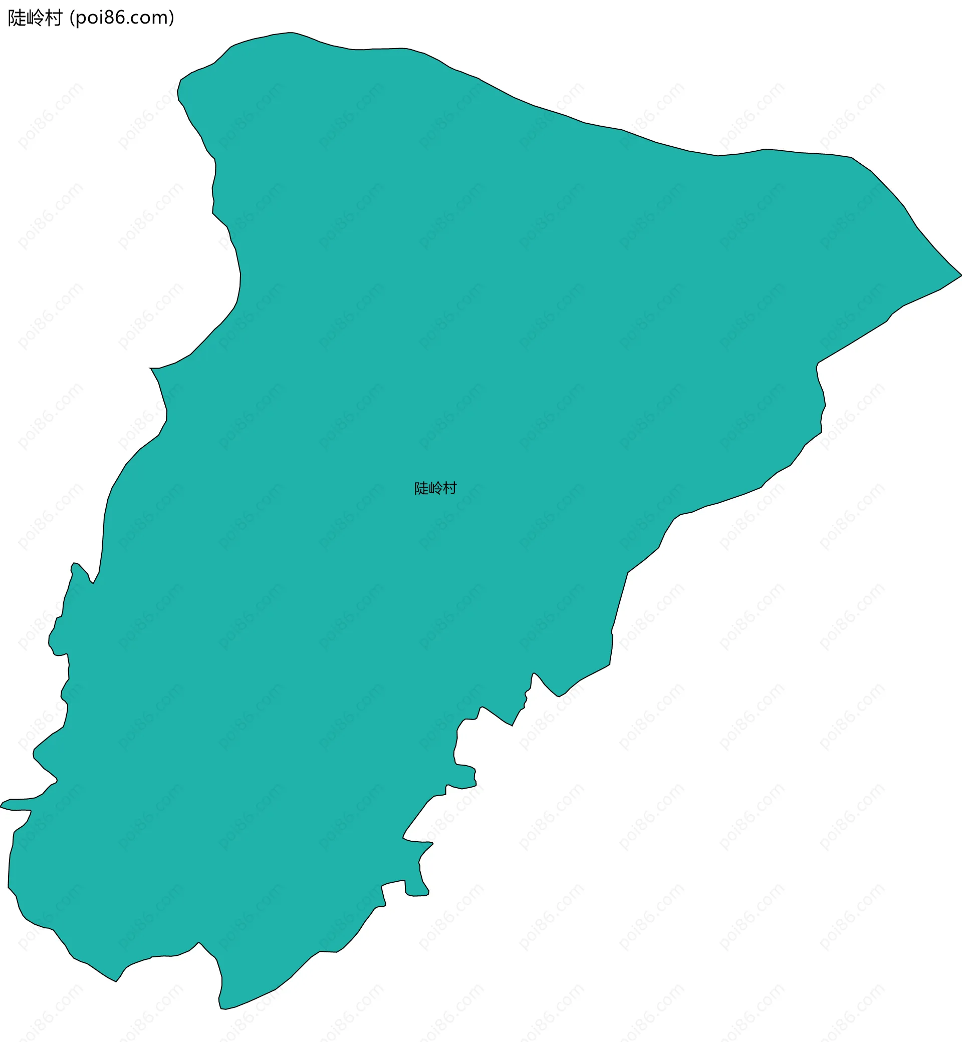 陡岭村边界地图