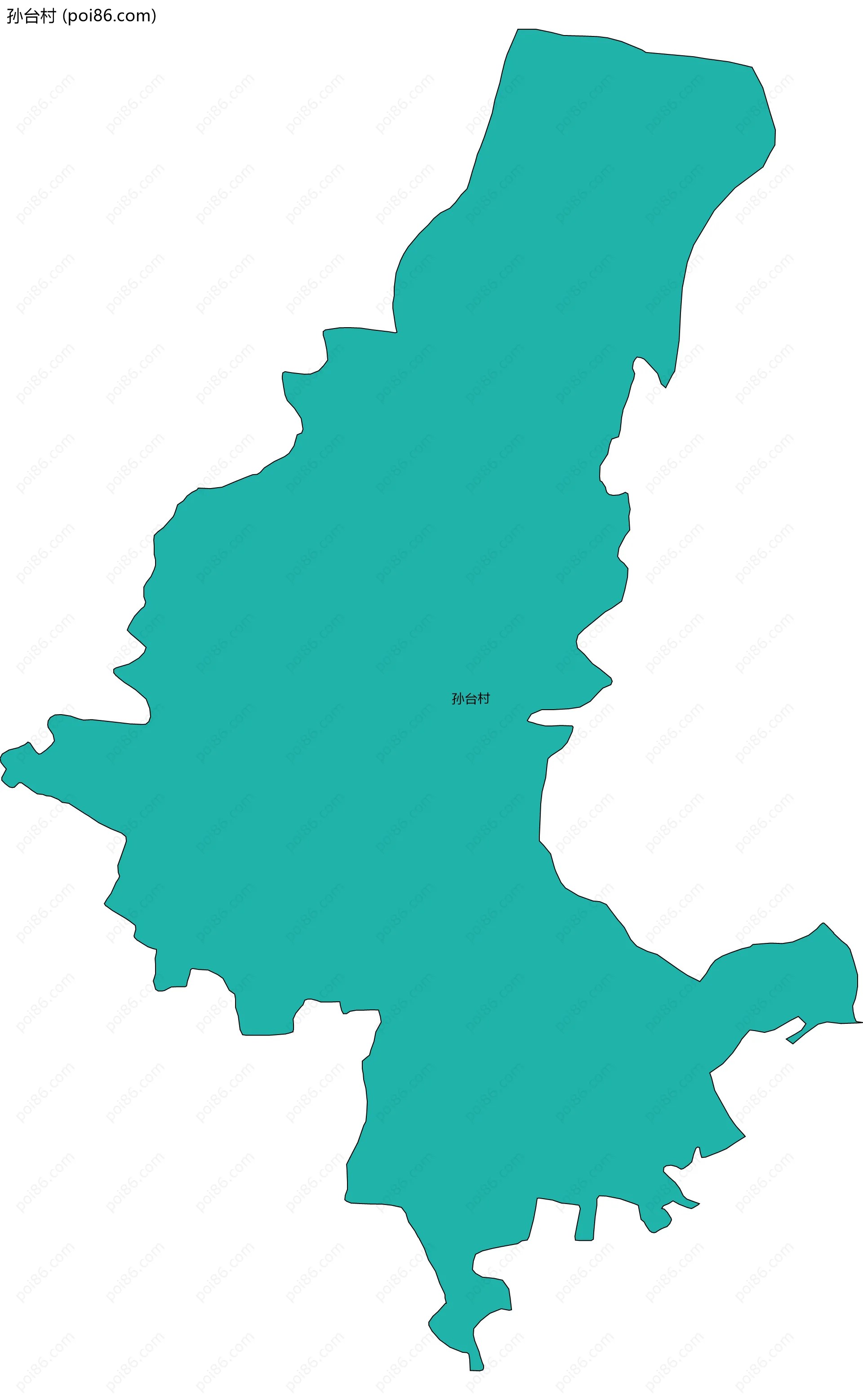 孙台村边界地图