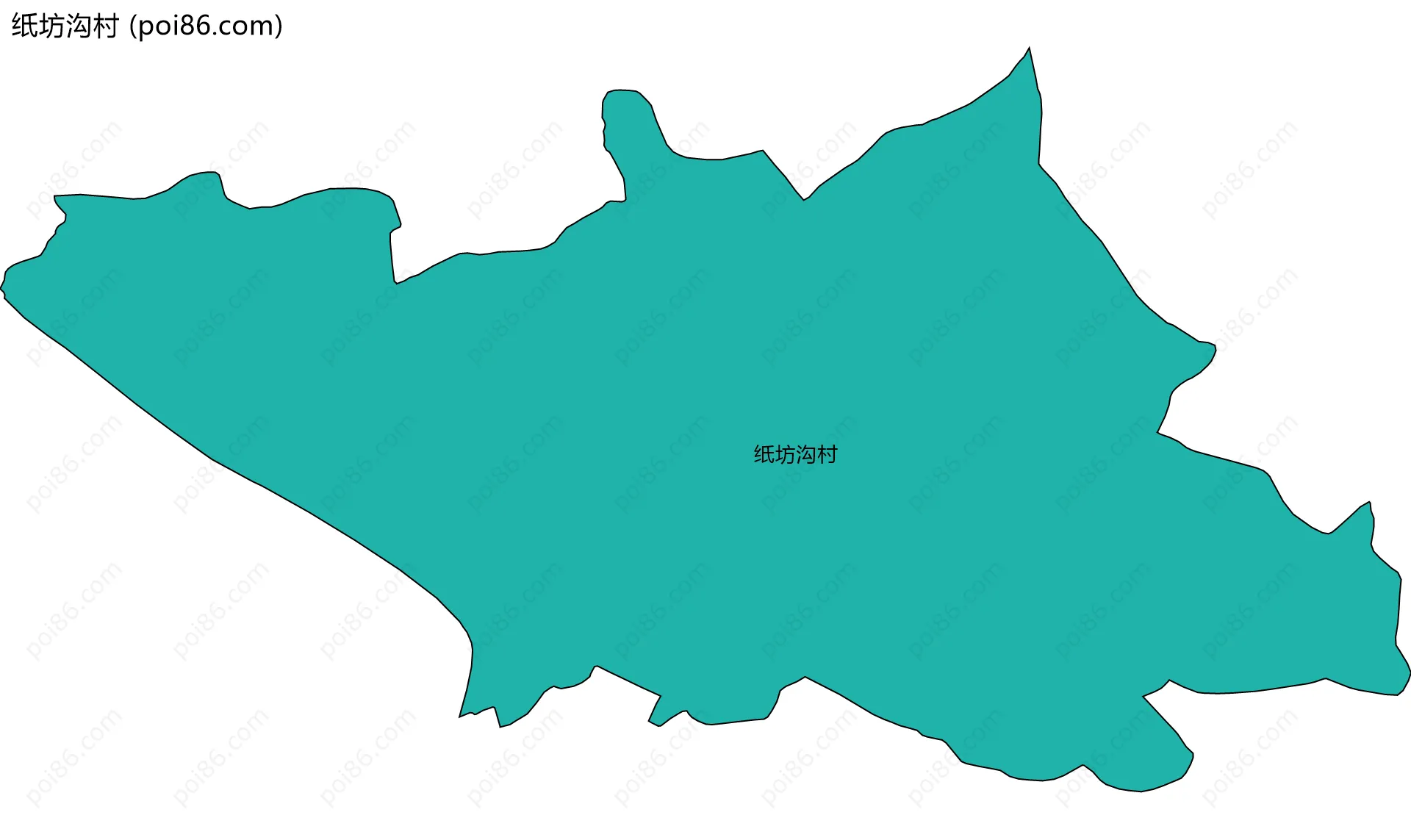 纸坊沟村边界地图